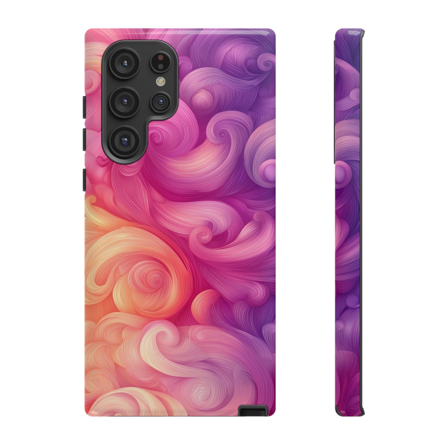 Cotton Candy Swirl Watercolor Phone Case for iPhone, google Pixel & Samsung