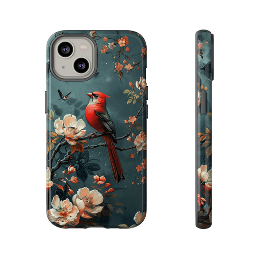 Floral Bird Phone Case – Elegant Nature-Inspired Cover for iPhone, Samsung & Google Pixel