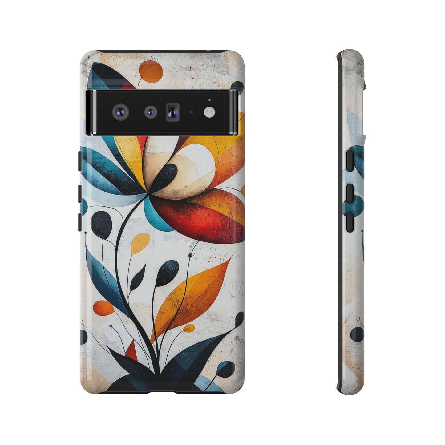 Prism Bloom – Bold Geometric Floral Case for iPhone, Pixel & Samsung