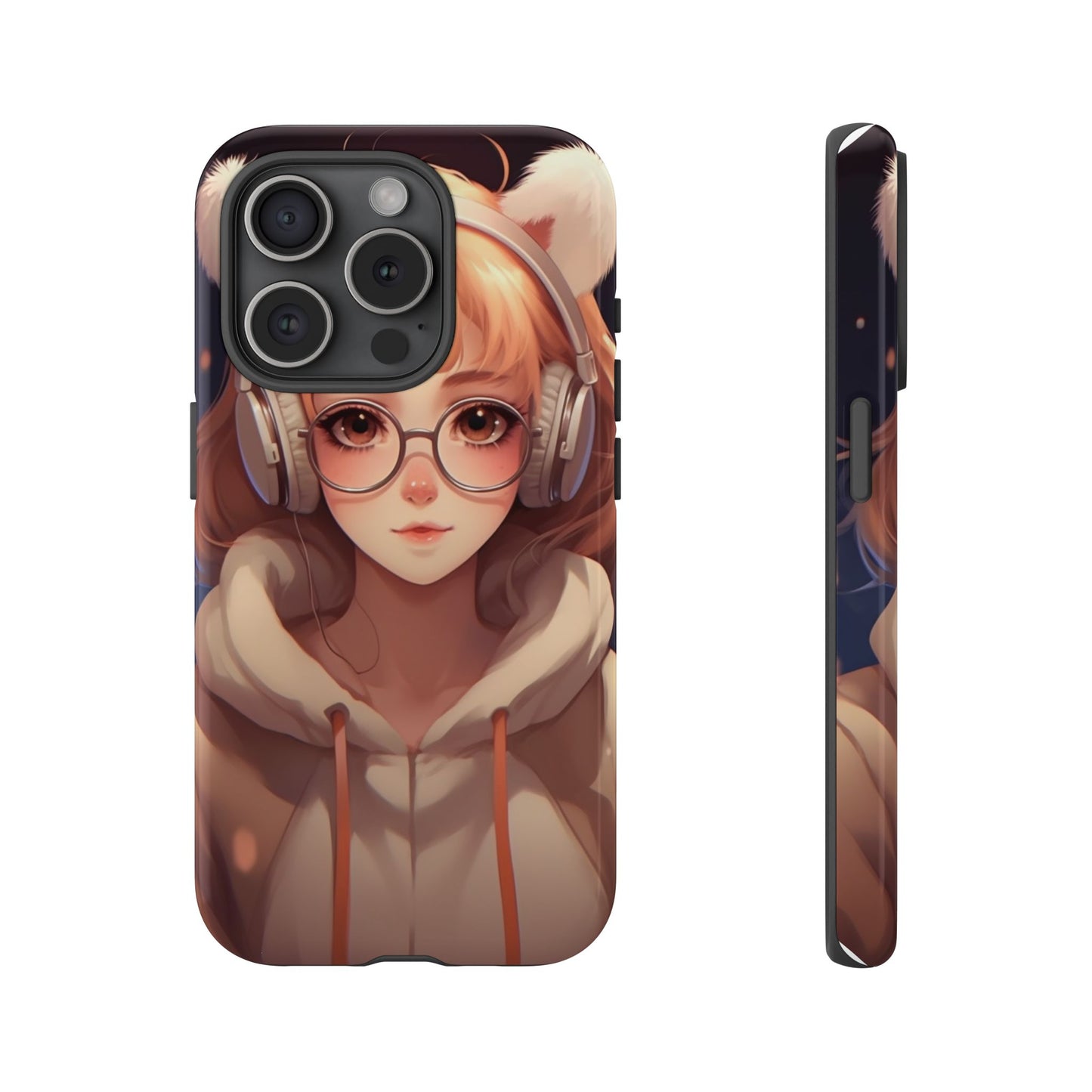 Anime Girl Phone Case - Cute Aesthetic Cover for iPhone, Samsung & Google Pixel, Girly Phone Case, Kawaii Lover Gift