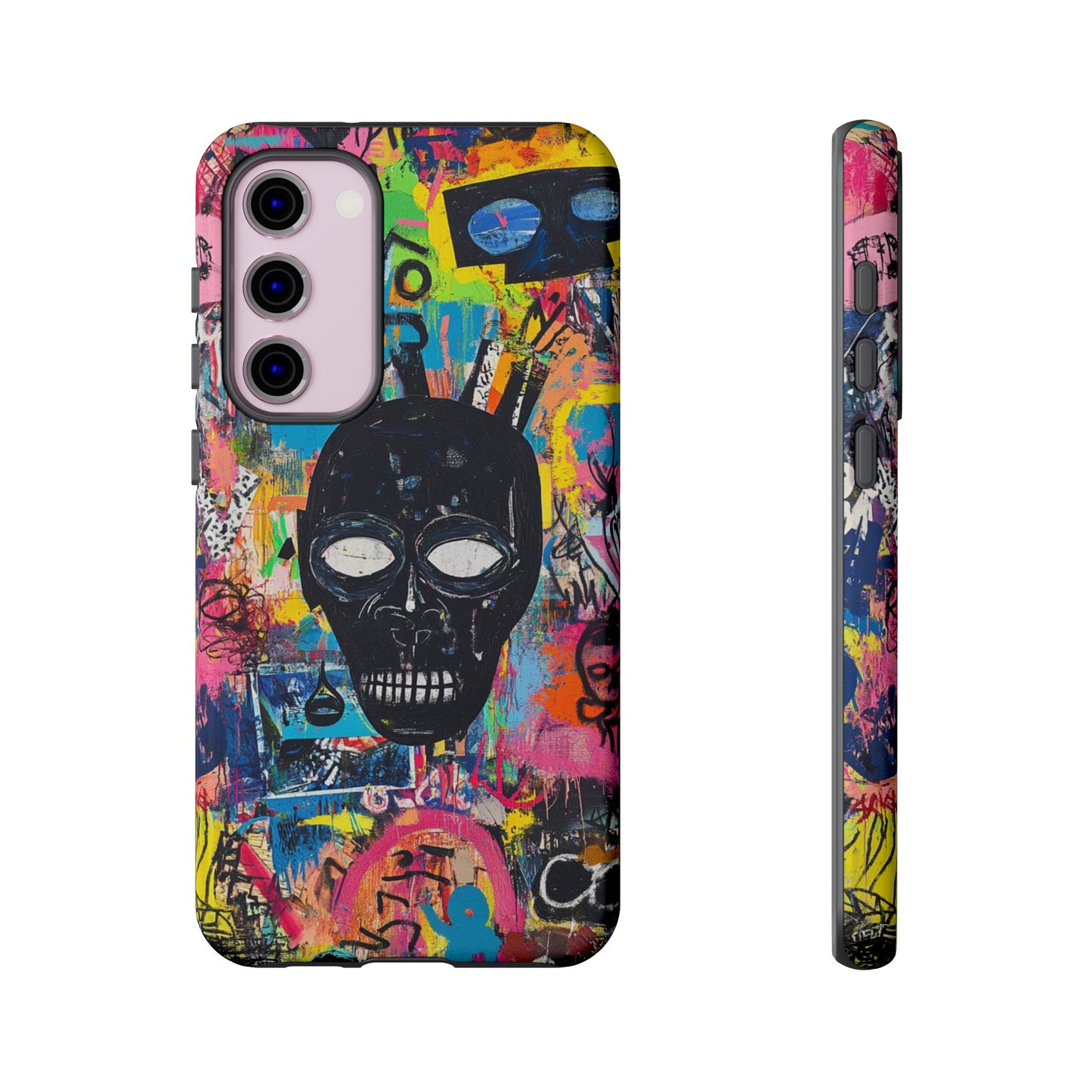 Street Art Phone Case – Basquiat-Inspired Phone Cover– Bold, Graffiti-Inspired Cover - iPhone, Samsung & Google Pixel Cover - Artistic Painting Case, Art Lover Gift
