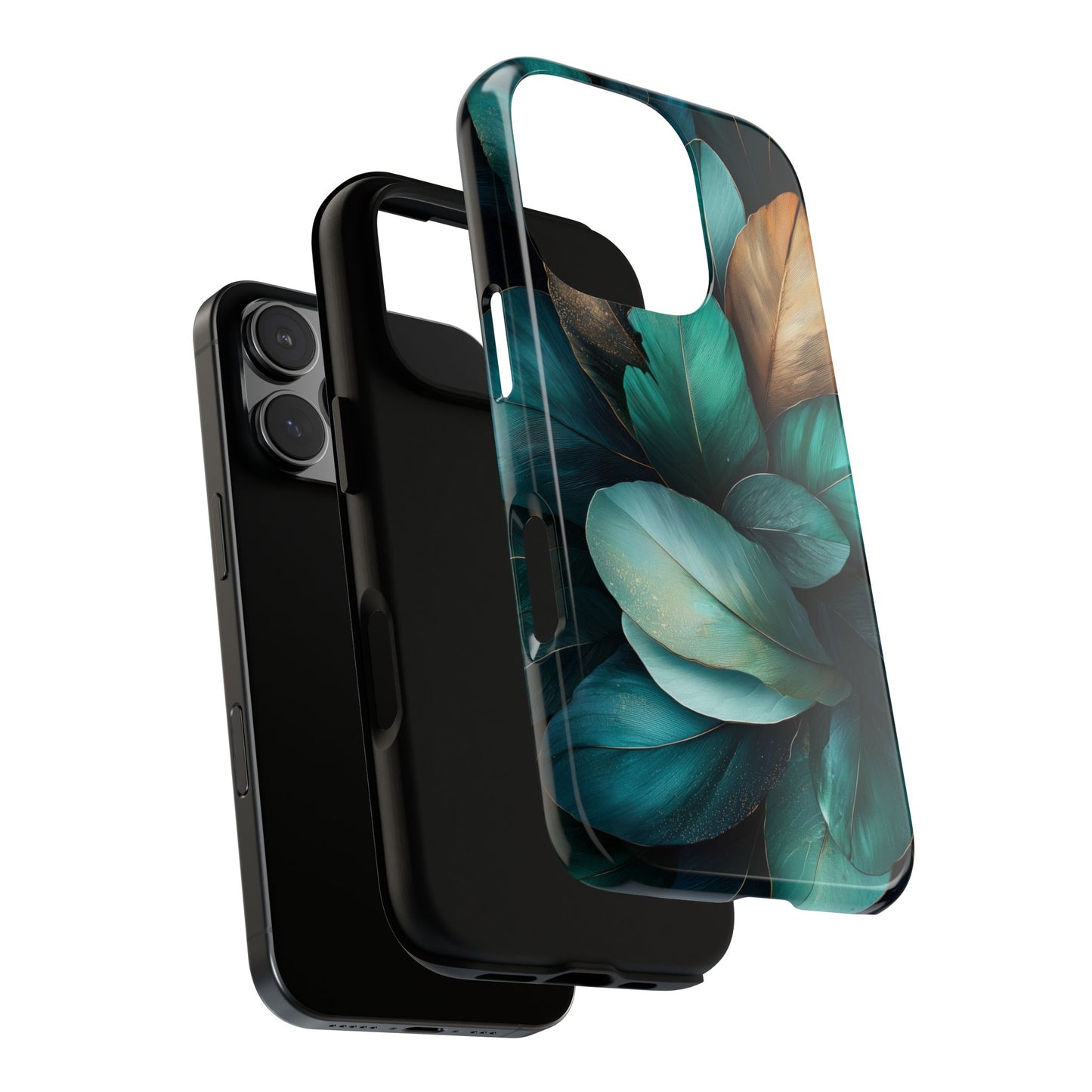 Iridescent Peacock Feather Luxe Phone Case for iPhone, Samsung & Google Pixel