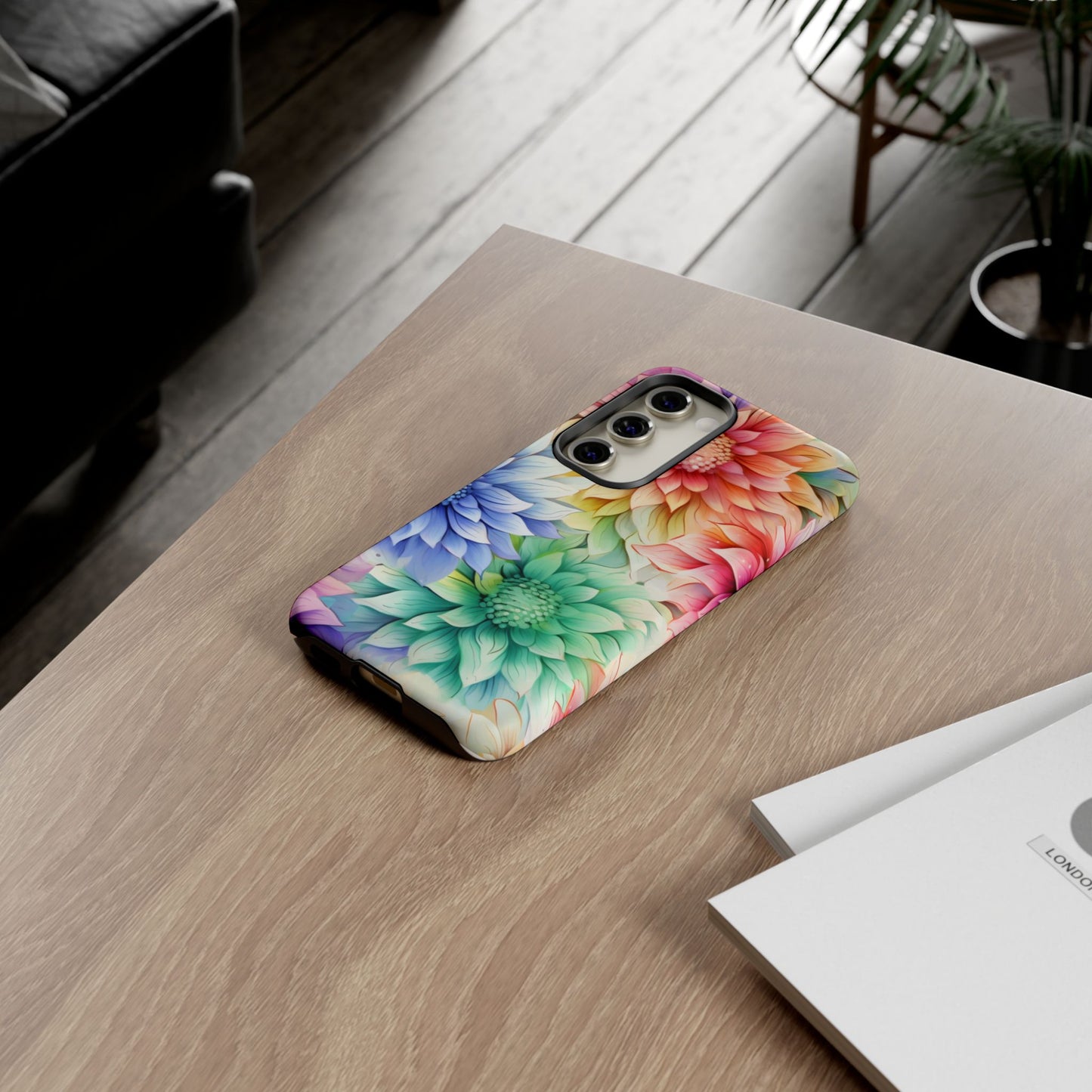 Rainbow Bloom Mandala Floral Mobile Case