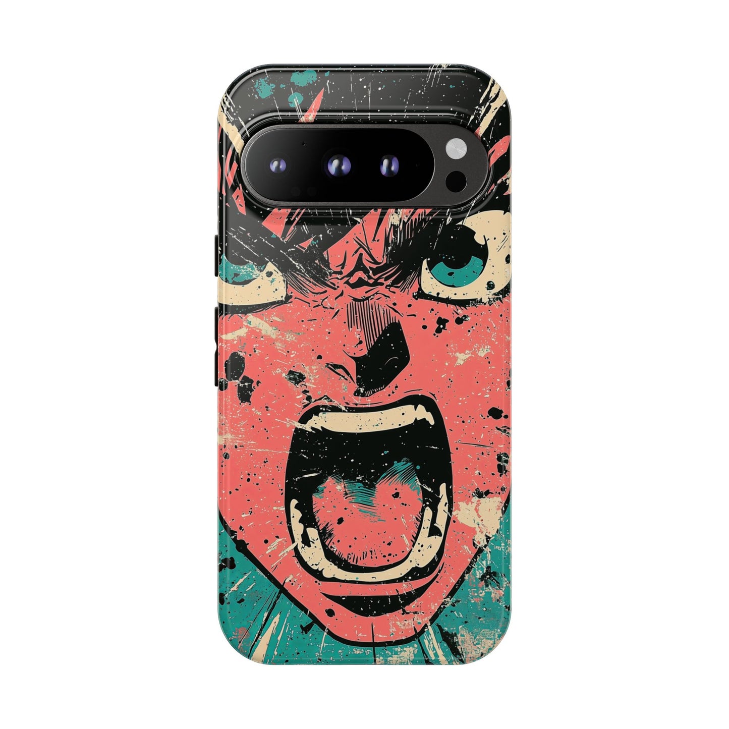 Rage Unleashed | Retro Scream Manga Phone Case for iPhone, Samsung & Pixel
