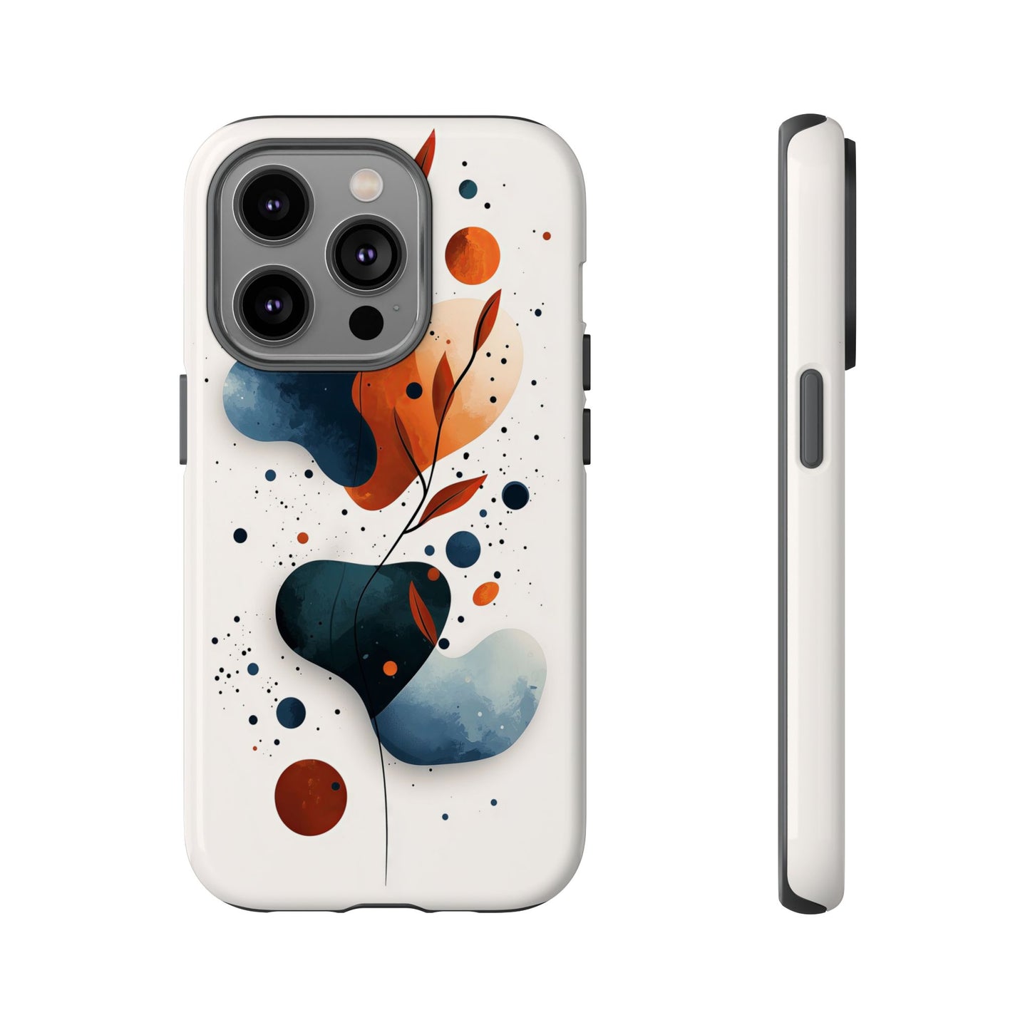 Celestial Bloom – Minimal Abstract Phone Case for iPhone, Samsung & Pixel