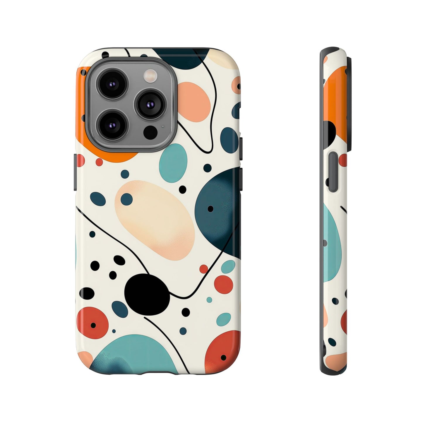 Retro Pop Pebbles – Abstract Vibe Phone Case for iPhone, Samsung & Pixel