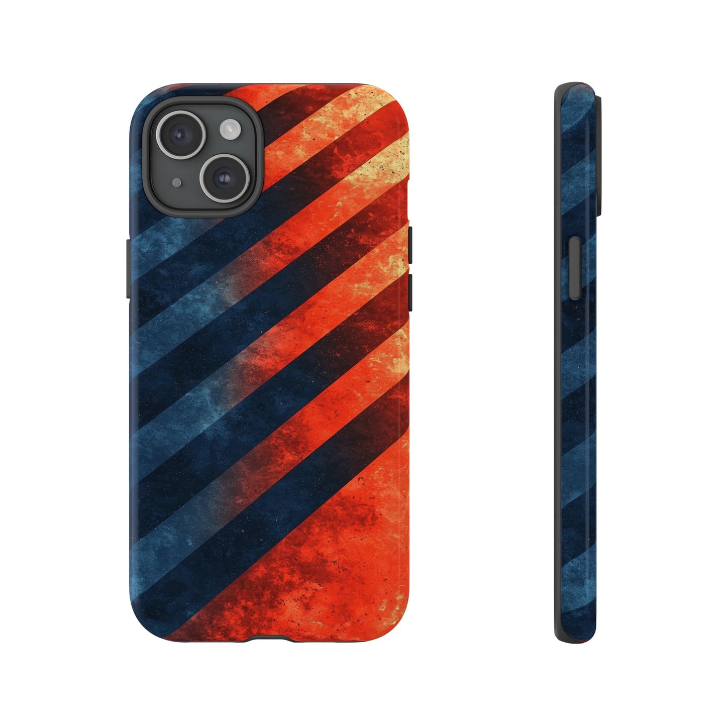 Molten Stripes – Grunge Gradient Abstract Phone Case for iPhone, Samsung & Pixel