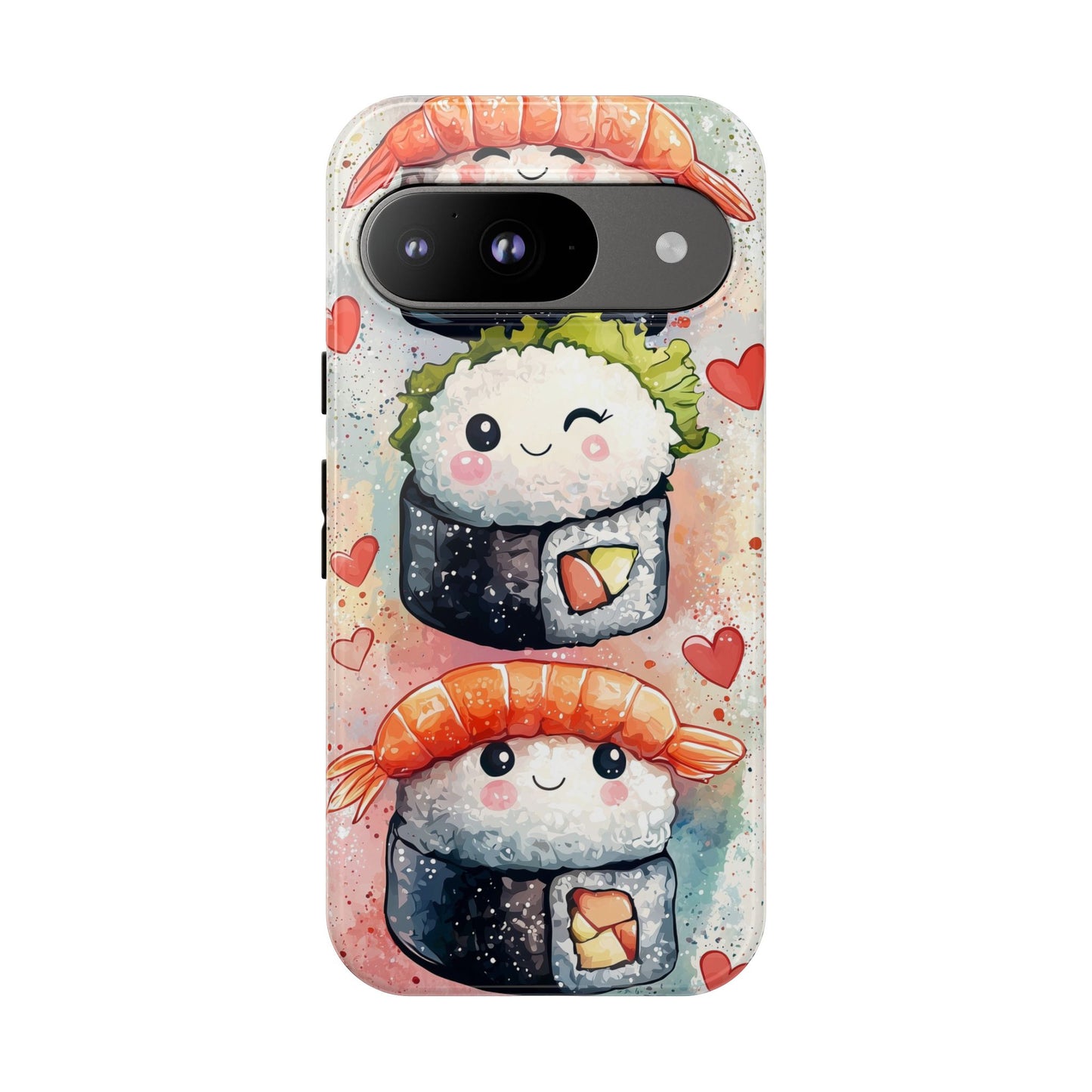Sweet Sushi Trio - Anime Phone Case Cover for iPhone, Samsung, Google Pixel
