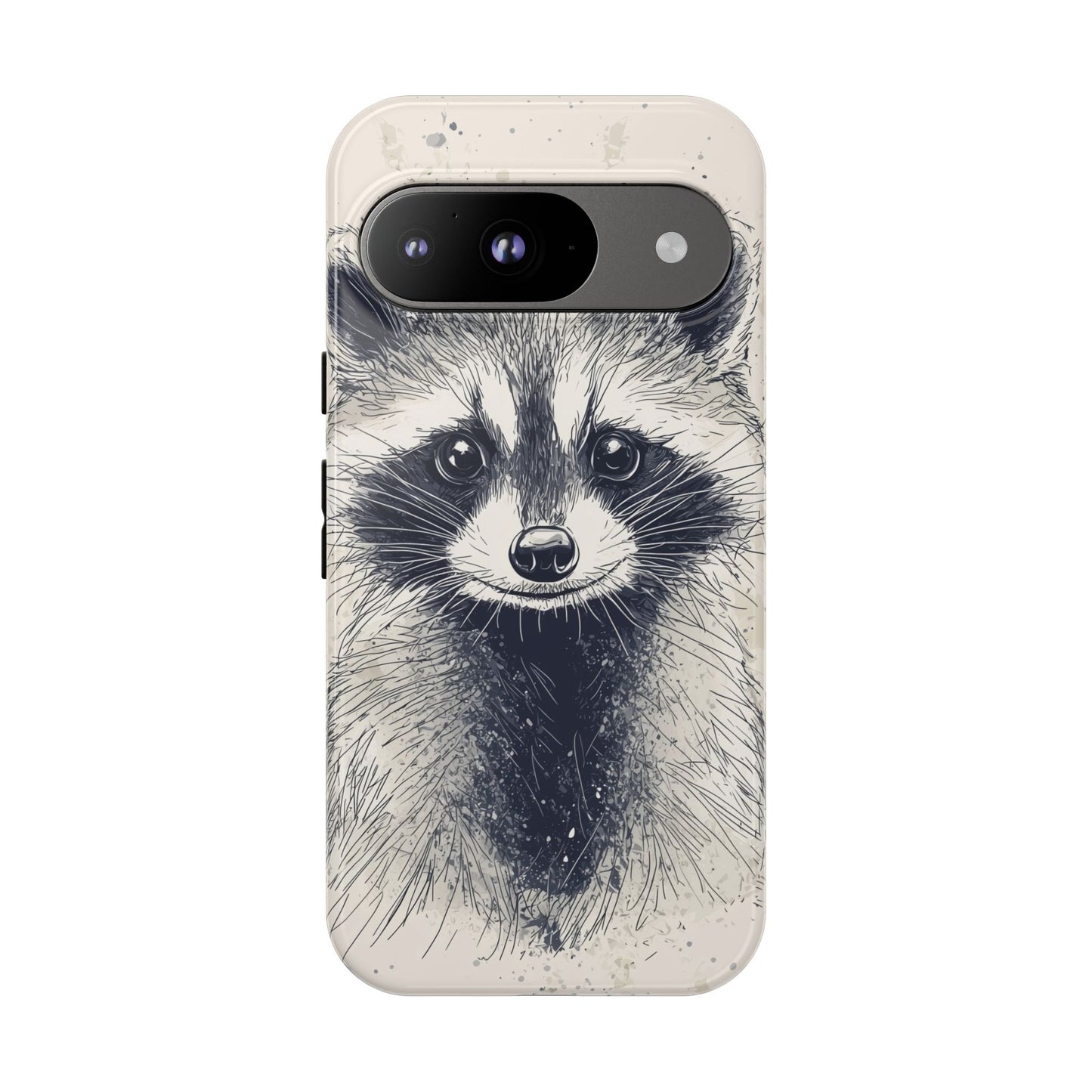 Midnight Mischief: Raccoon Portrait Phone Case for iPhone, Samsung & Pixel