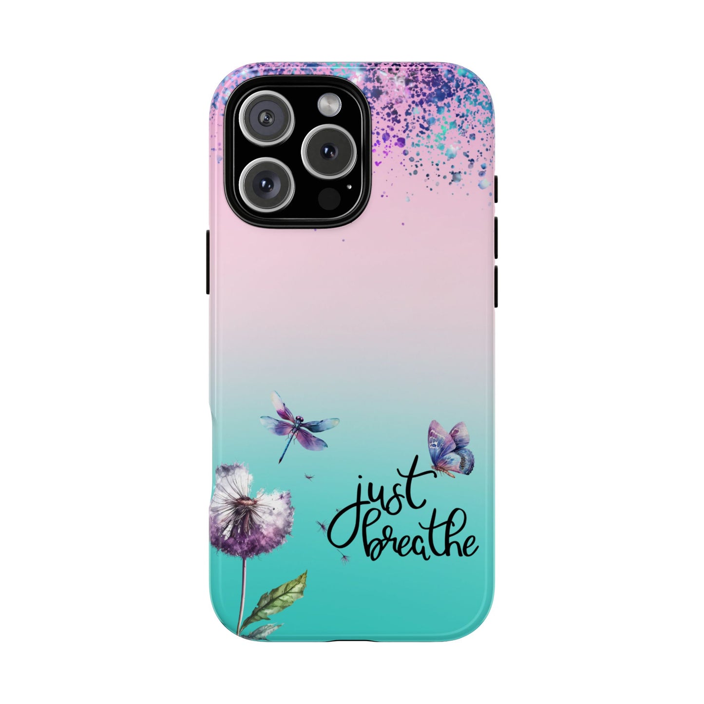 Just Breathe Phone Case - Aesthetic Minimalist Cover for iPhone, Samsung & Google Pixel