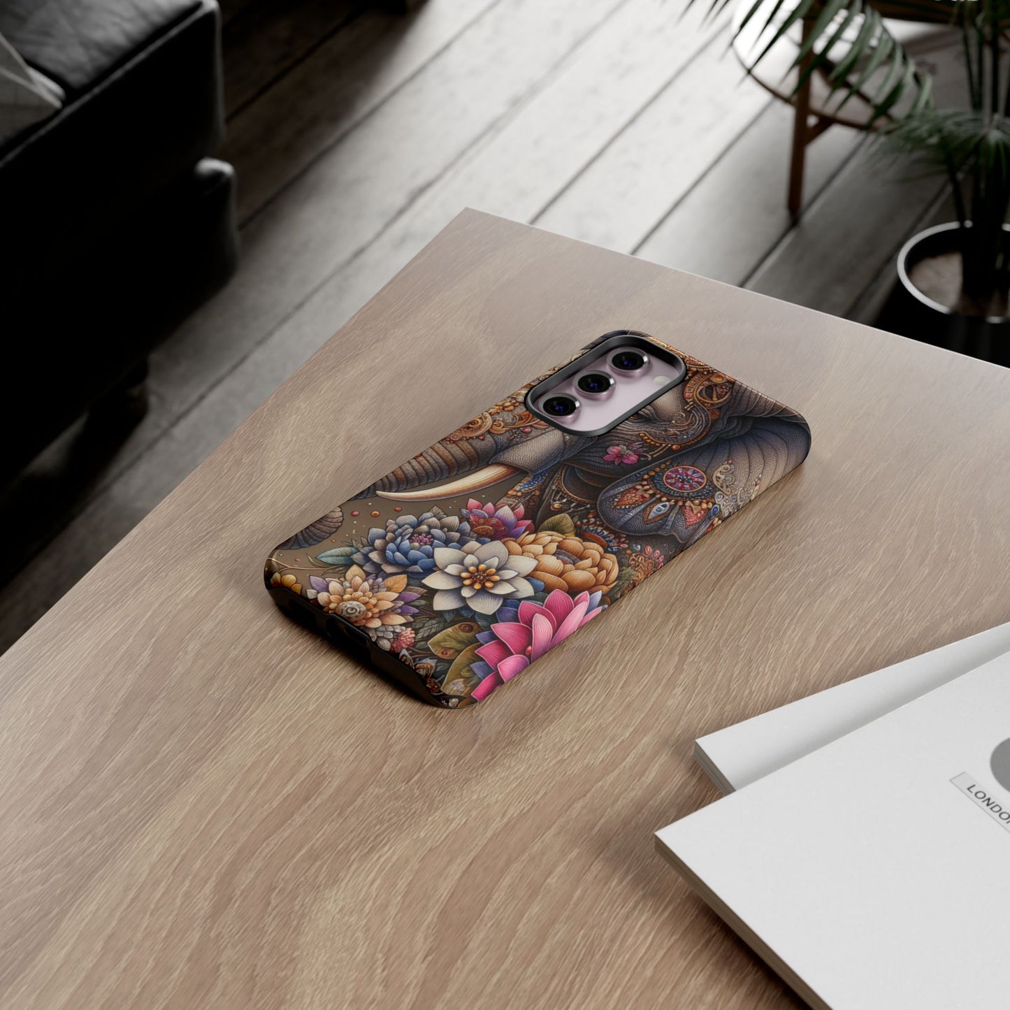 Royal Ornate Elephant Mobile Cover – Luxurious Bohemian Art