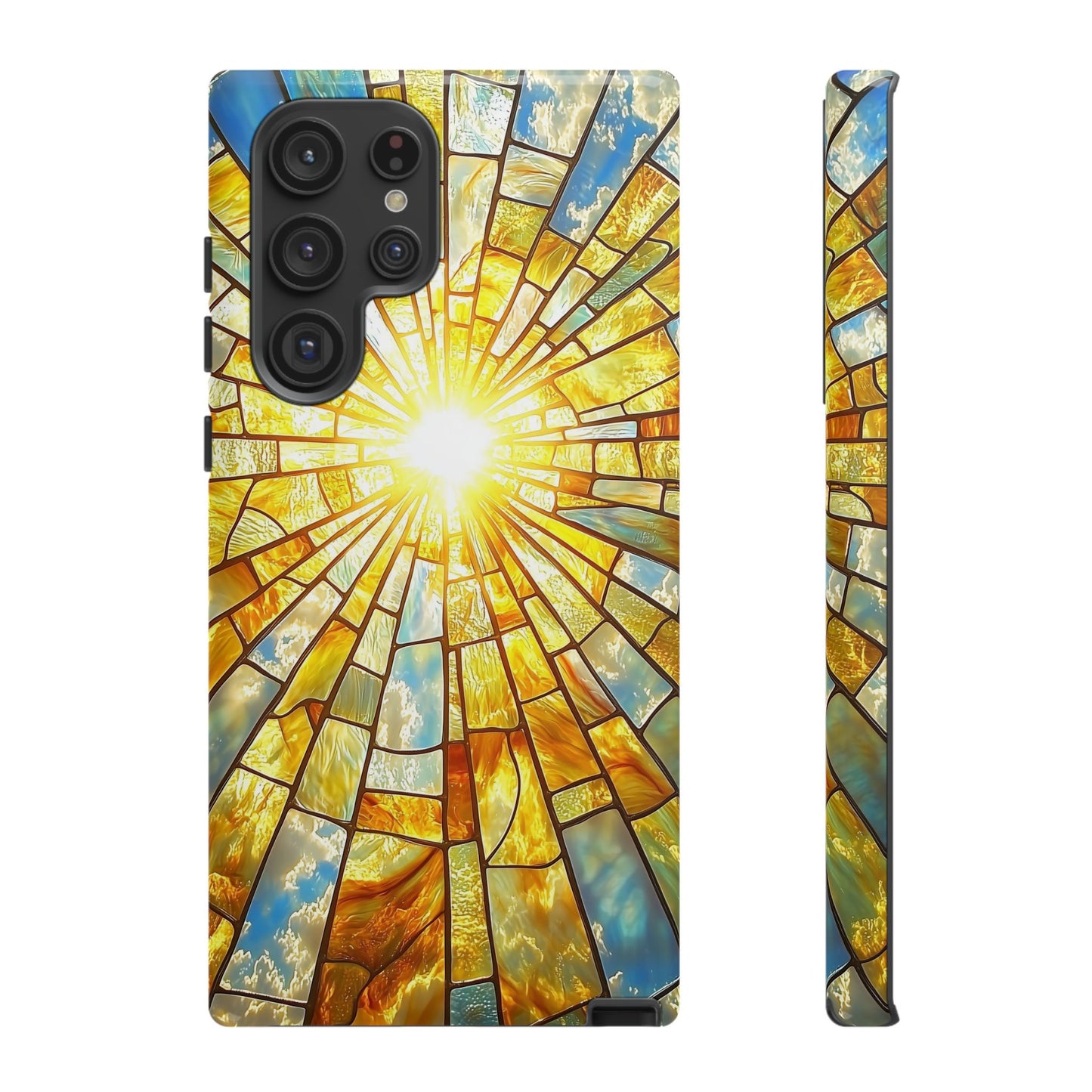 Heavenly Light – Radiant Sunburst Phone Case for iPhone, Samsung & Pixel