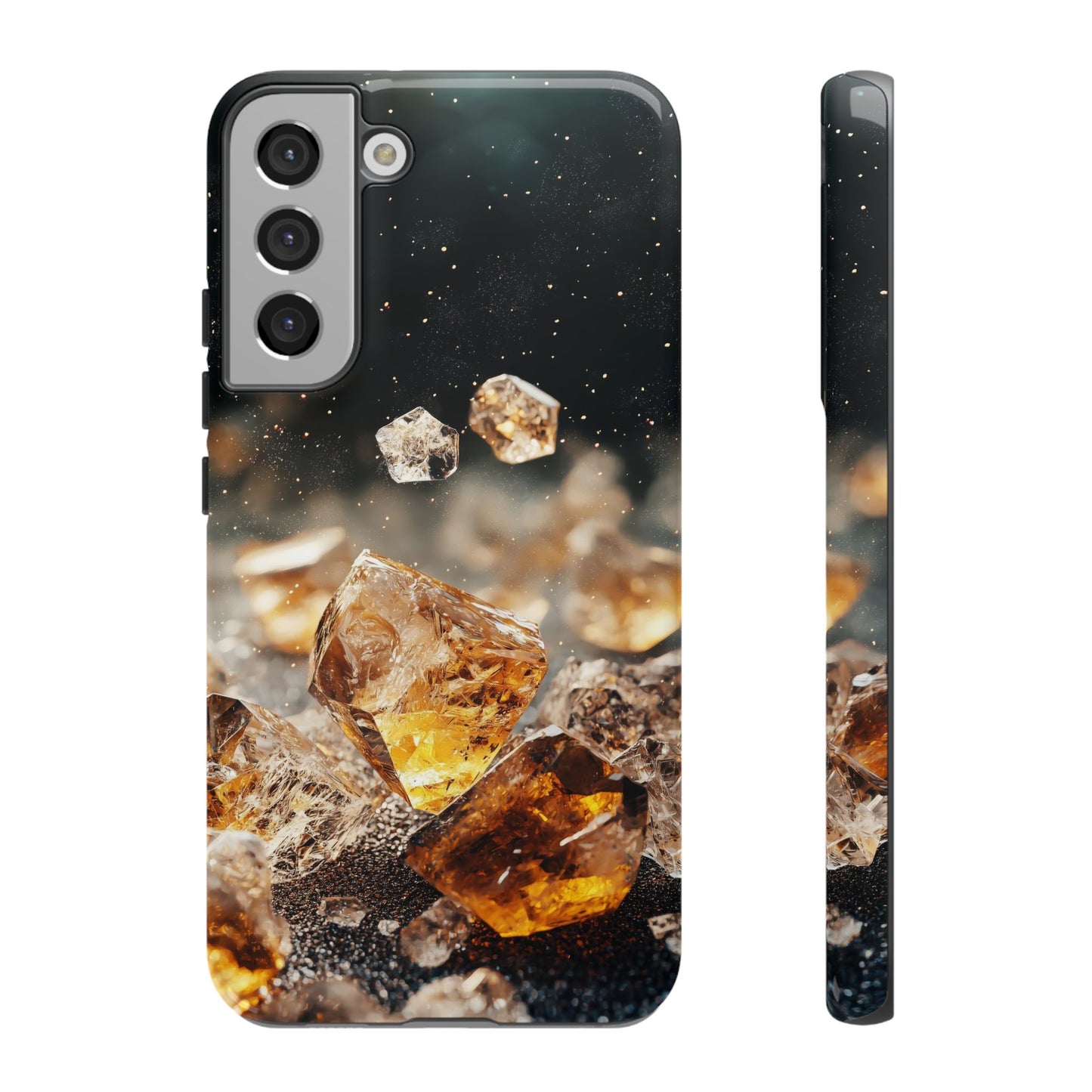 Golden Ember Crystal Phone Case for iPhone, Samsung & Google Pixel