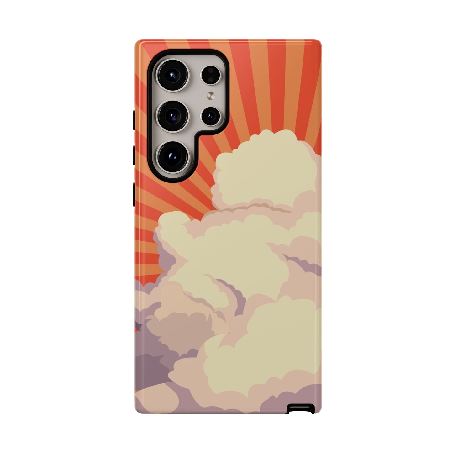 Retro Groovy Cloud Phone Case β 70s Aesthetic for iPhone, Samsung & Google Pixel