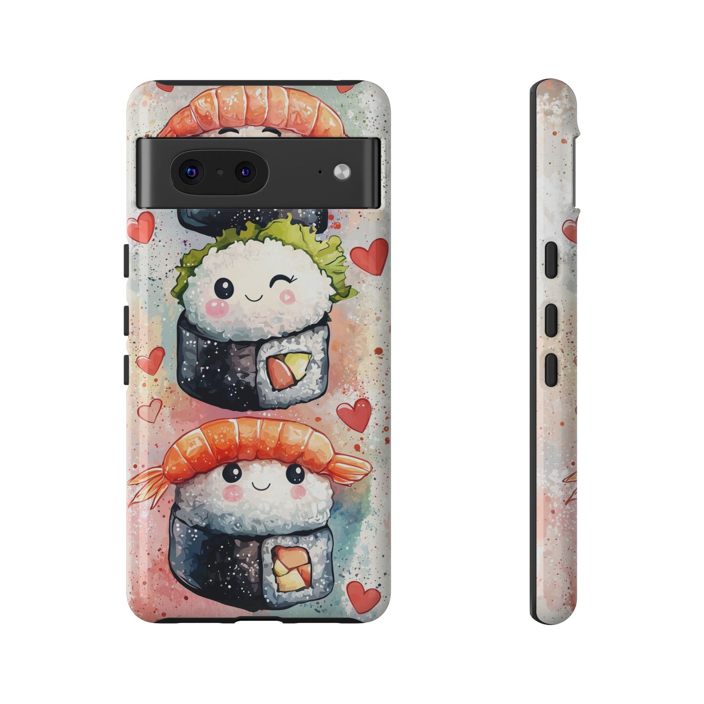 Sweet Sushi Trio - Anime Phone Case Cover for iPhone, Samsung, Google Pixel