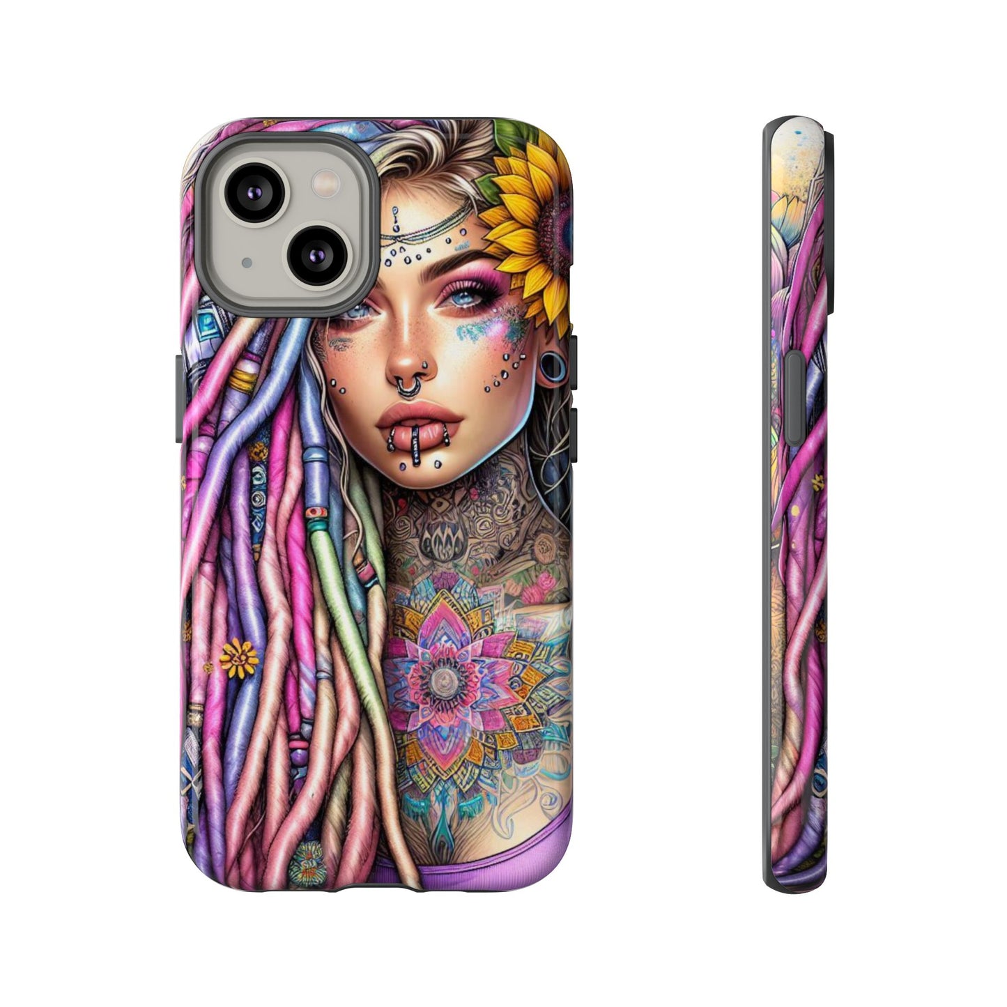 Boho Mandala Goddess – Ethereal Tattoo Art Mobile Cover