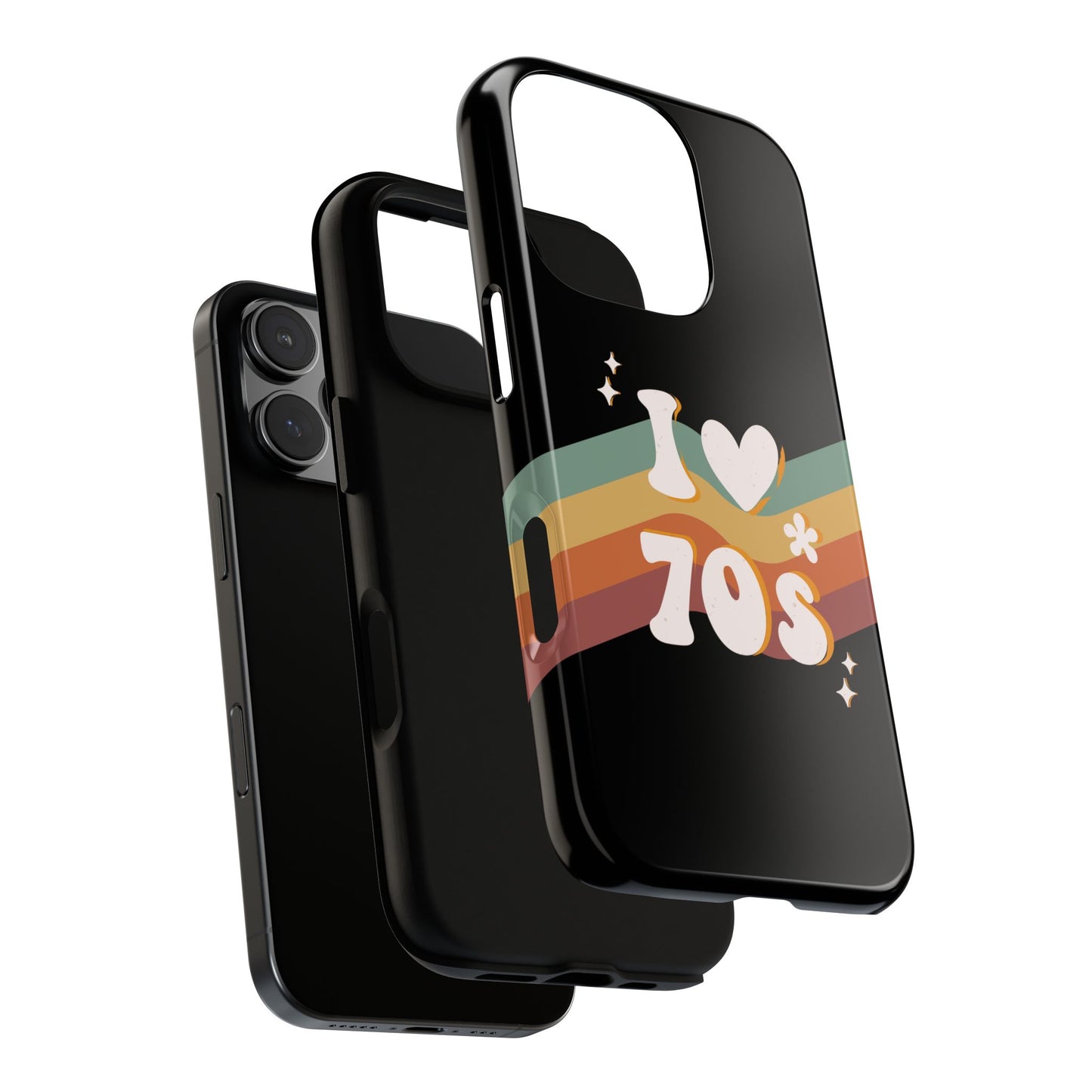 Retro "I Love 70s" Phone Case β Vintage Groovy Design for iPhone, Samsung & Google Pixel