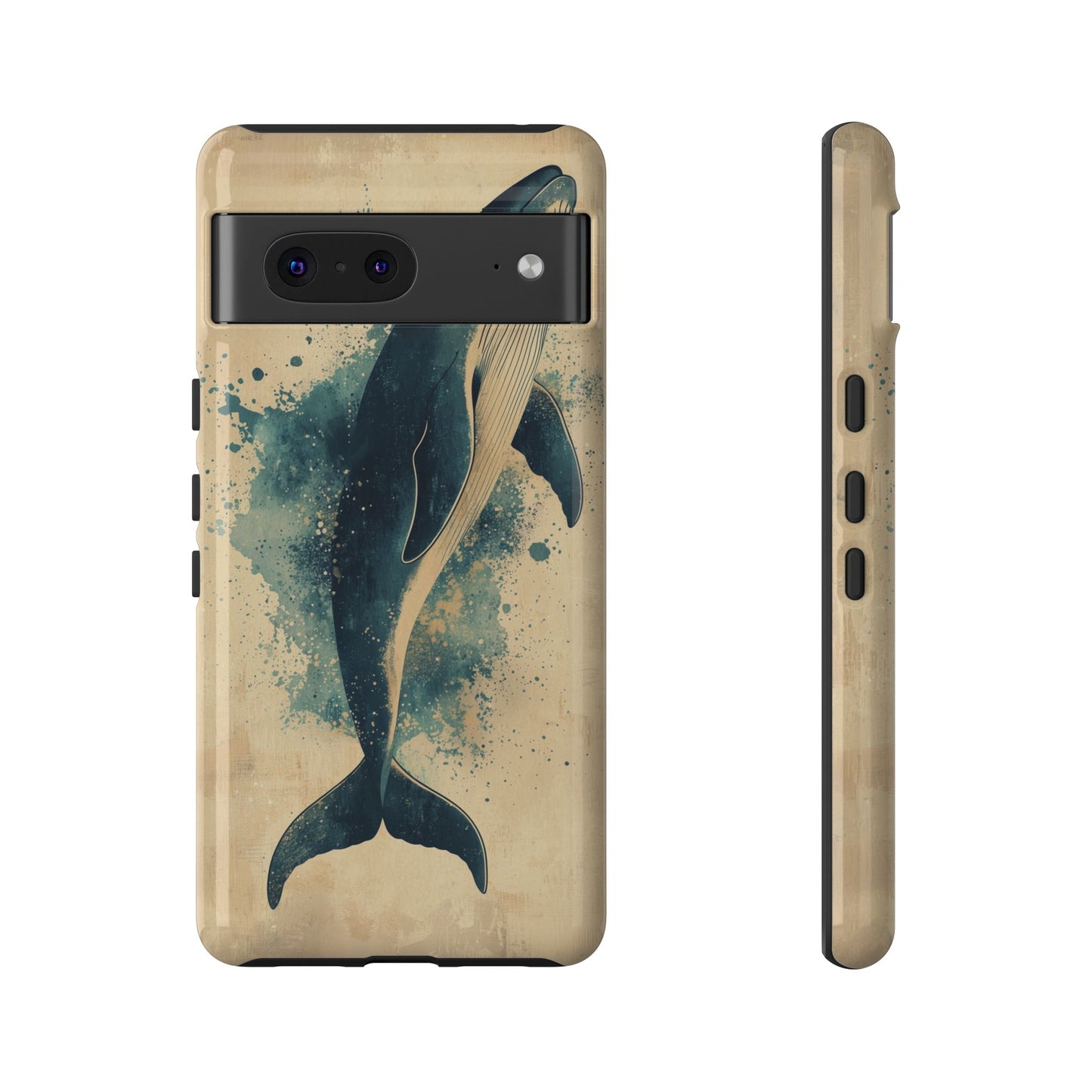 Ocean Majesty: Watercolor Whale Case for iPhone, Samsung & Pixel