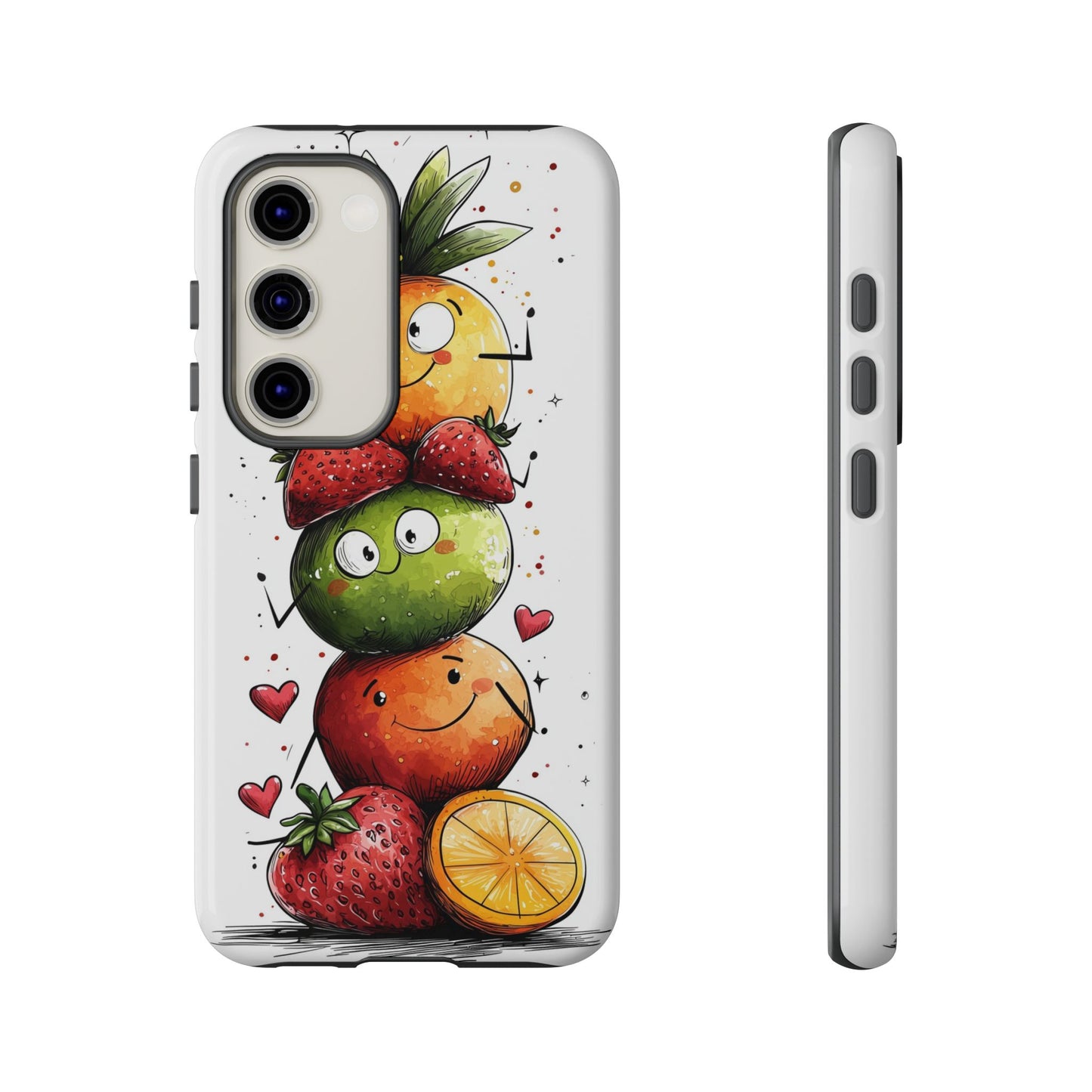 Cute Fruit Stack Phone Case β Fun & Playful Anime Art for iPhone, Google Pixel & Samsung