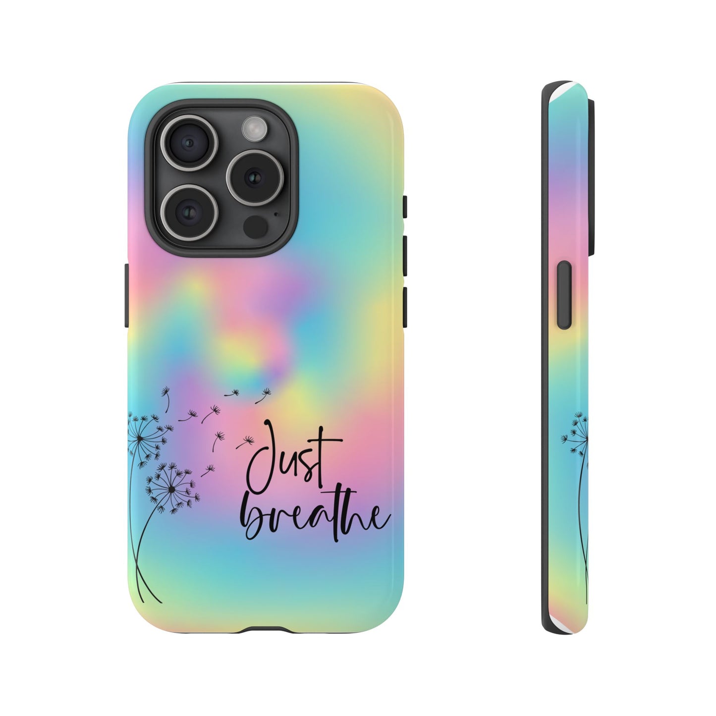Just Breathe Phone Case - Aesthetic Minimalist Cover for iPhone, Samsung & Google Pixel