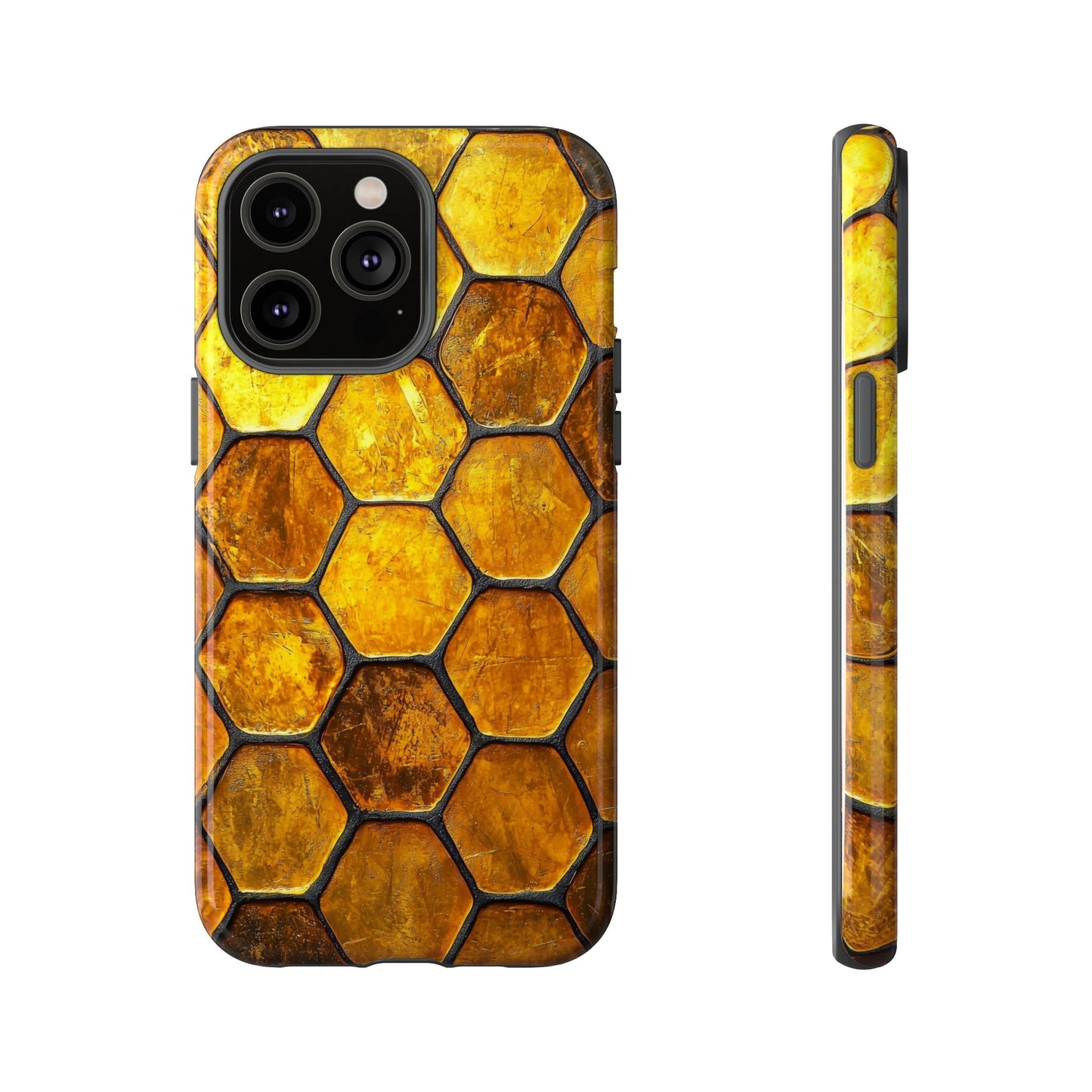 Golden Honeycomb Phone Case – iPhone, Google Pixel, Samsung