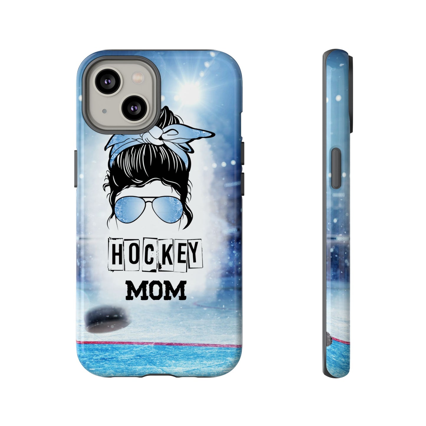 Hockey Mama Phone Case - Protective & Stylish Cover for iPhone, Samsung & Google Pixel, Messy Bun Phone Case, Gift for Game Lover