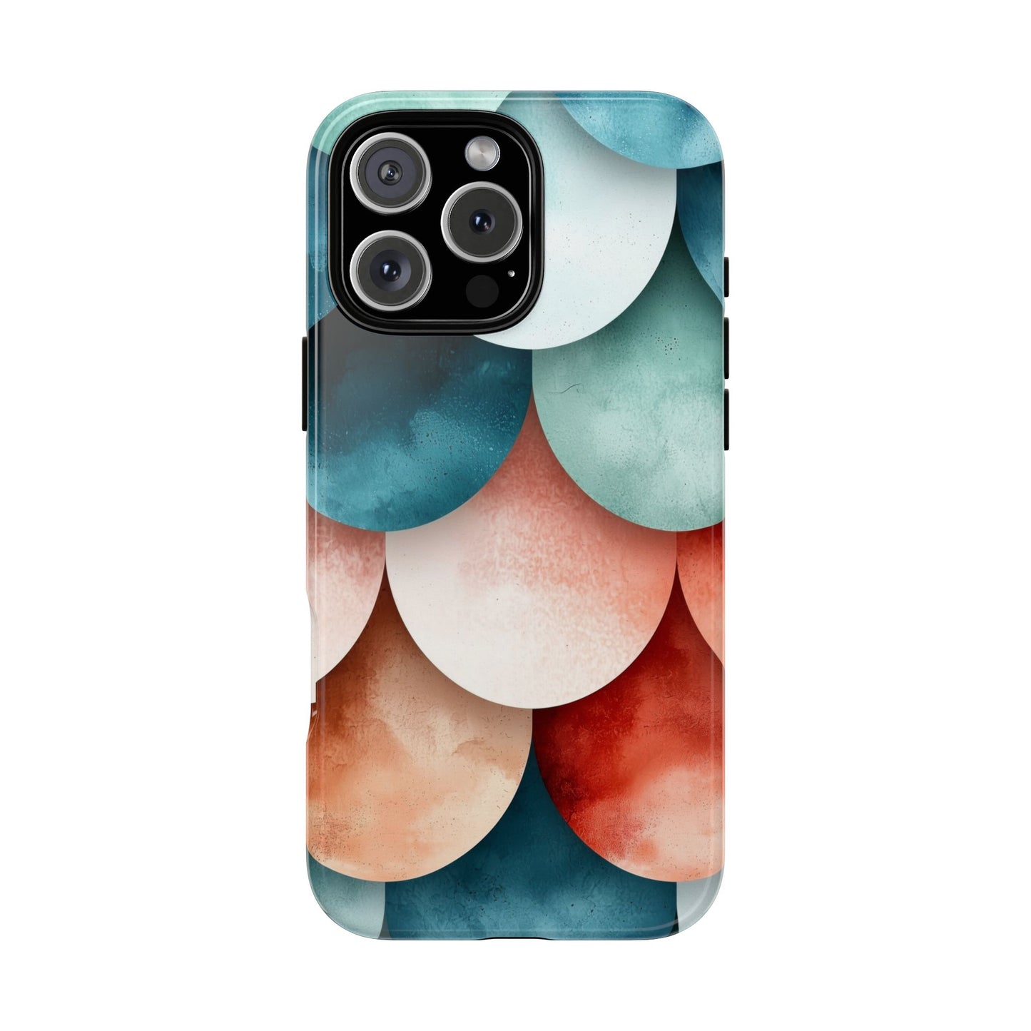 Pastel Scales – Elegant Watercolor Fish Scale Phone Case for iPhone, Pixel & Samsung