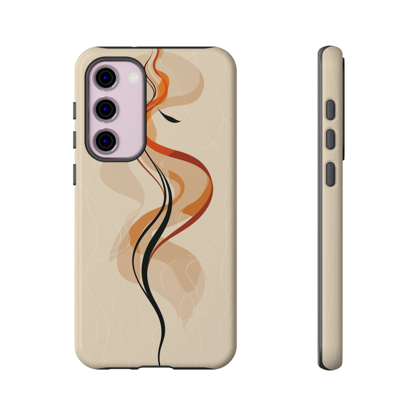 Feminine Flame: Abstract Grace Phone Case for iPhone, Samsung & Pixel