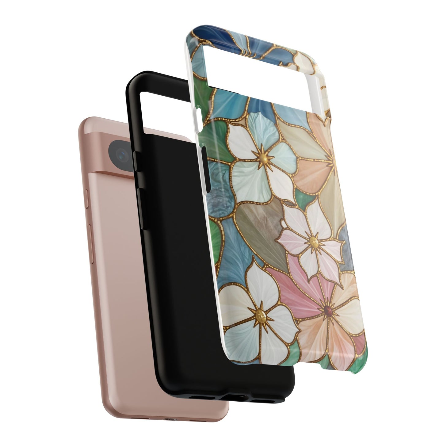 Floral Symphony: Stained Glass Elegance
