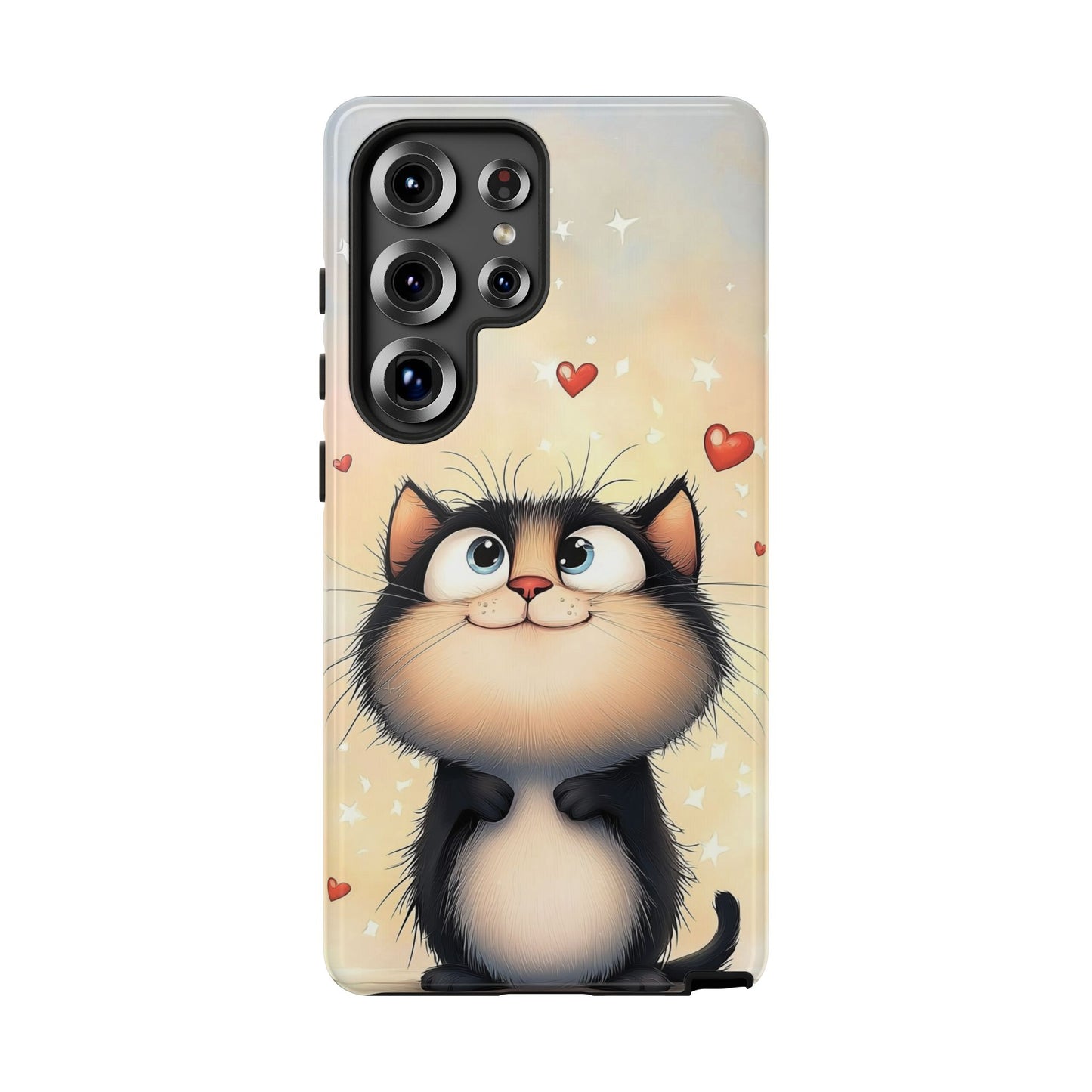 Cute Kitty Love Phone Case β Adorable Anime Cat Design for iPhone, Google Pixel & Samsung
