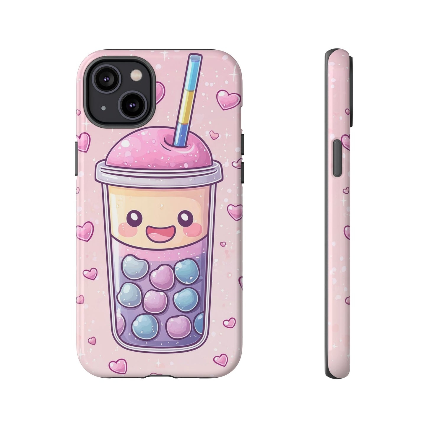 Sweet Bubble Tea Love Phone Case for iPhone, Samsung, Google Pixel