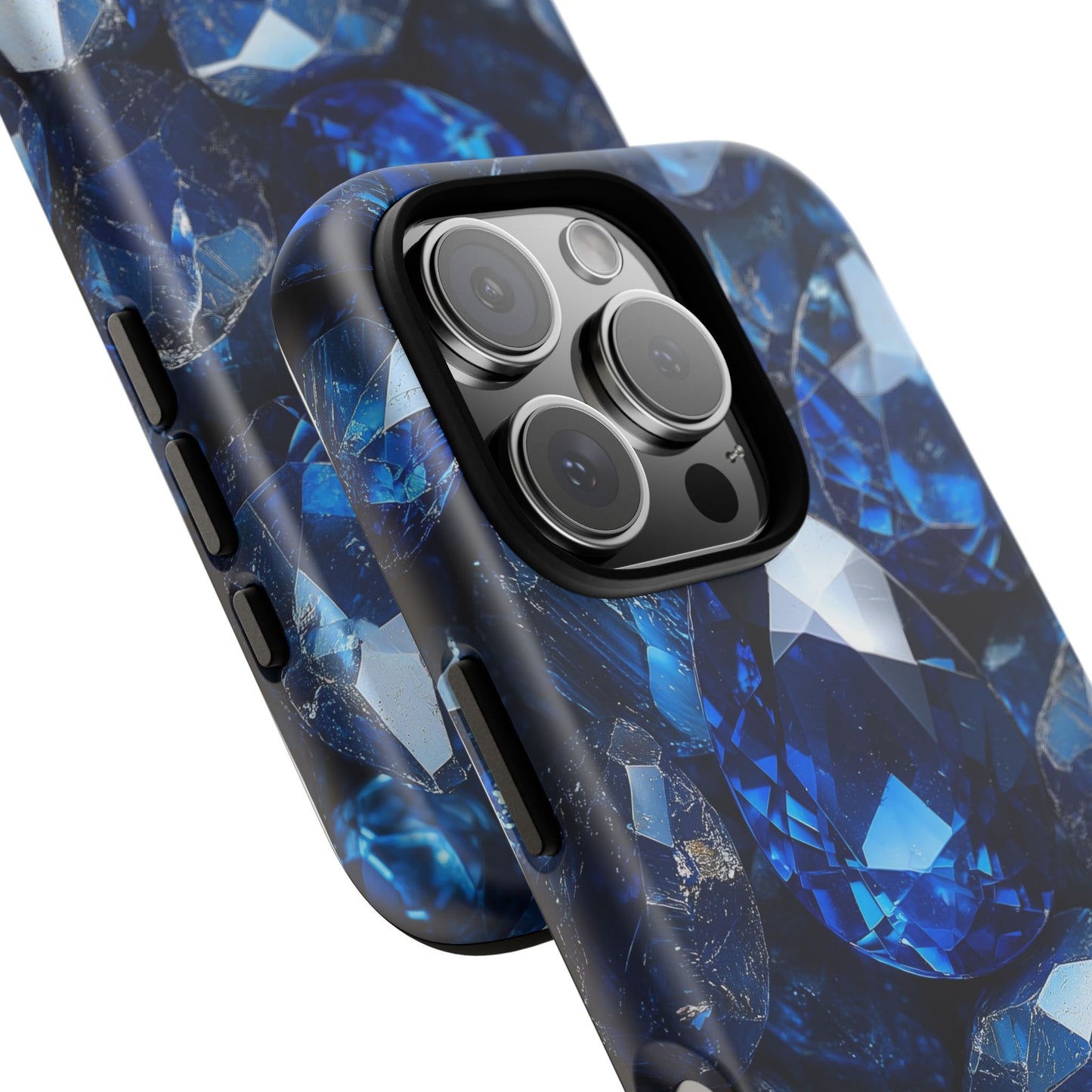 Blue Crystal Aesthetic Phone Case for iPhone, Google Pixel, Samsung