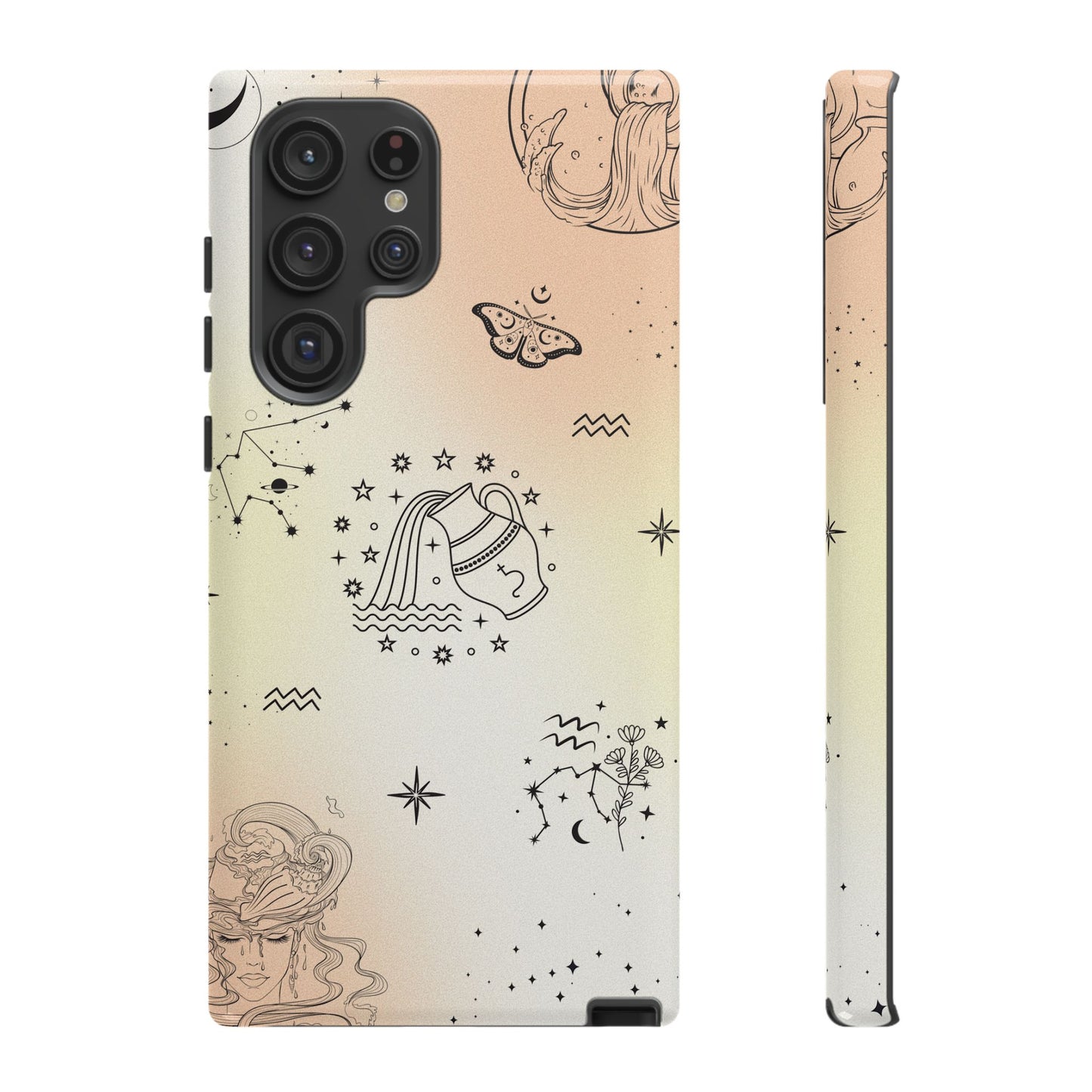 Aquarius Zodiac Sign Phone Case β Futuristic & Unique Design for iPhone, Samsung & Google Pixel