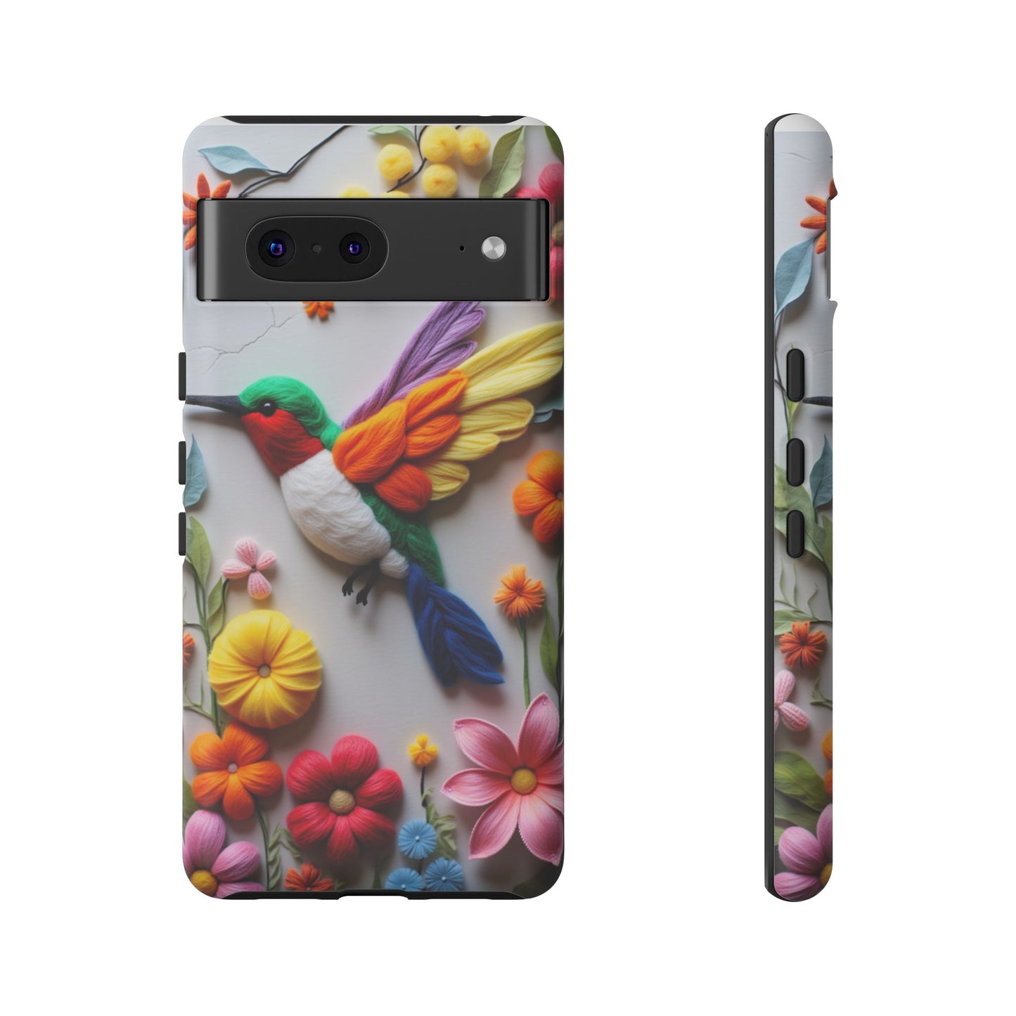 Elegant Hummingbird with Floral Mosaic Design | Nature's Artistic Vibes | Pixel 8 pro