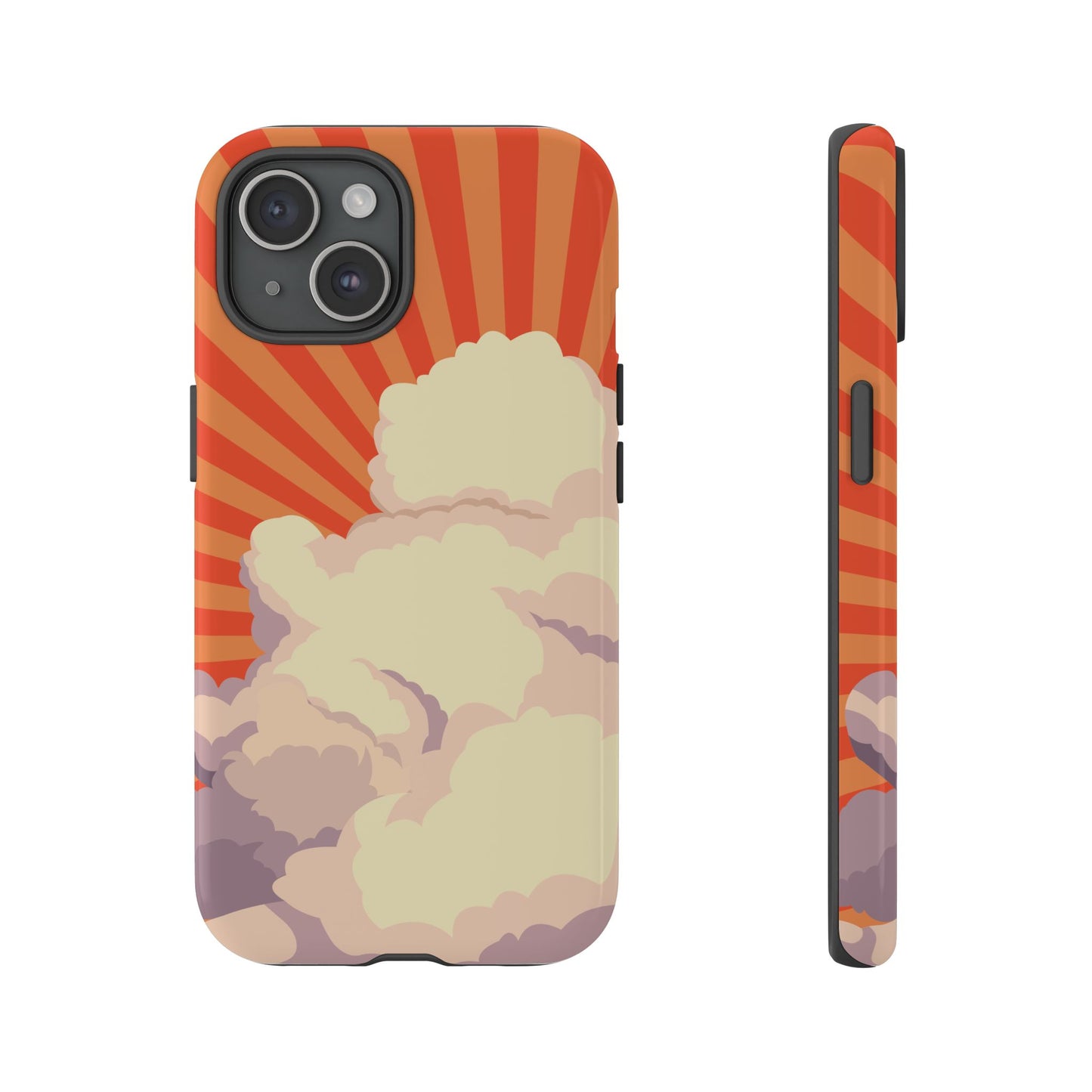Retro Groovy Cloud Phone Case β 70s Aesthetic for iPhone, Samsung & Google Pixel