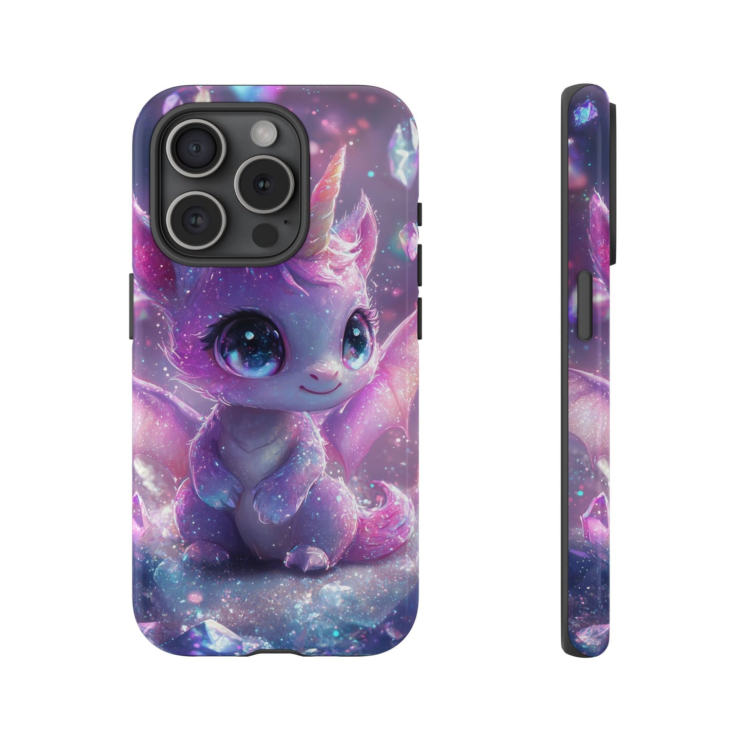 Mystic Crystal Unicorn-Dragon Phone Case for iPhone, Samsung, Google Pixel