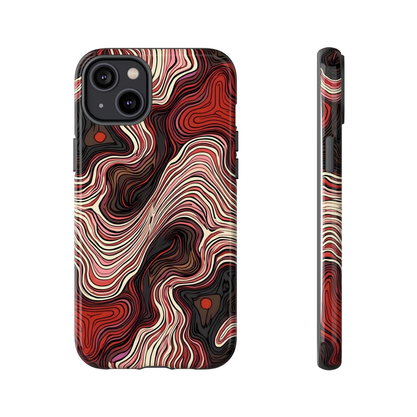 Abstract wavy illusion with swirling lines | Pattern Design
