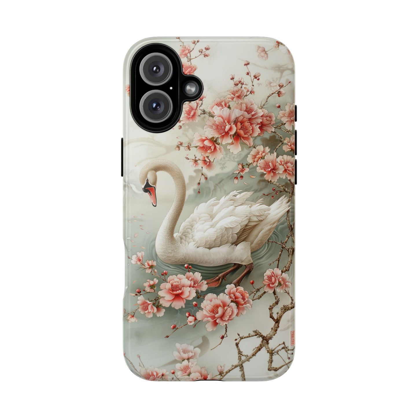 Floral Swan Phone Case β Bird Phone Case, Elegant & Protective for iPhone, Samsung & Google Pixel