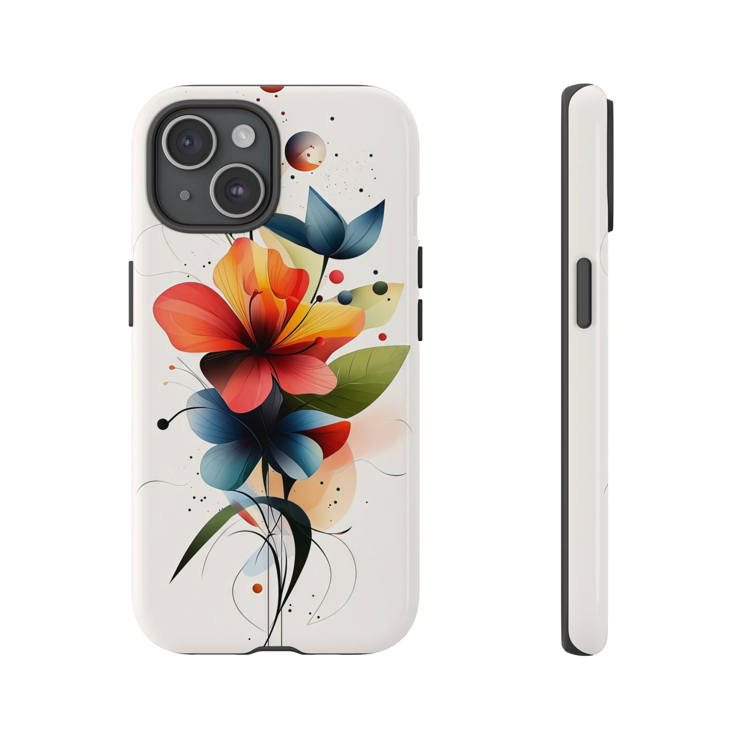 Vibrant Bloom – Modern Floral Art Phone Case for iPhone, Pixel & Samsung