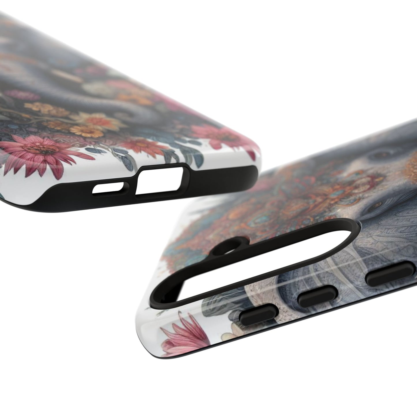 Regal Ornate Elephant Mobile Cover – Majestic Bohemian Art