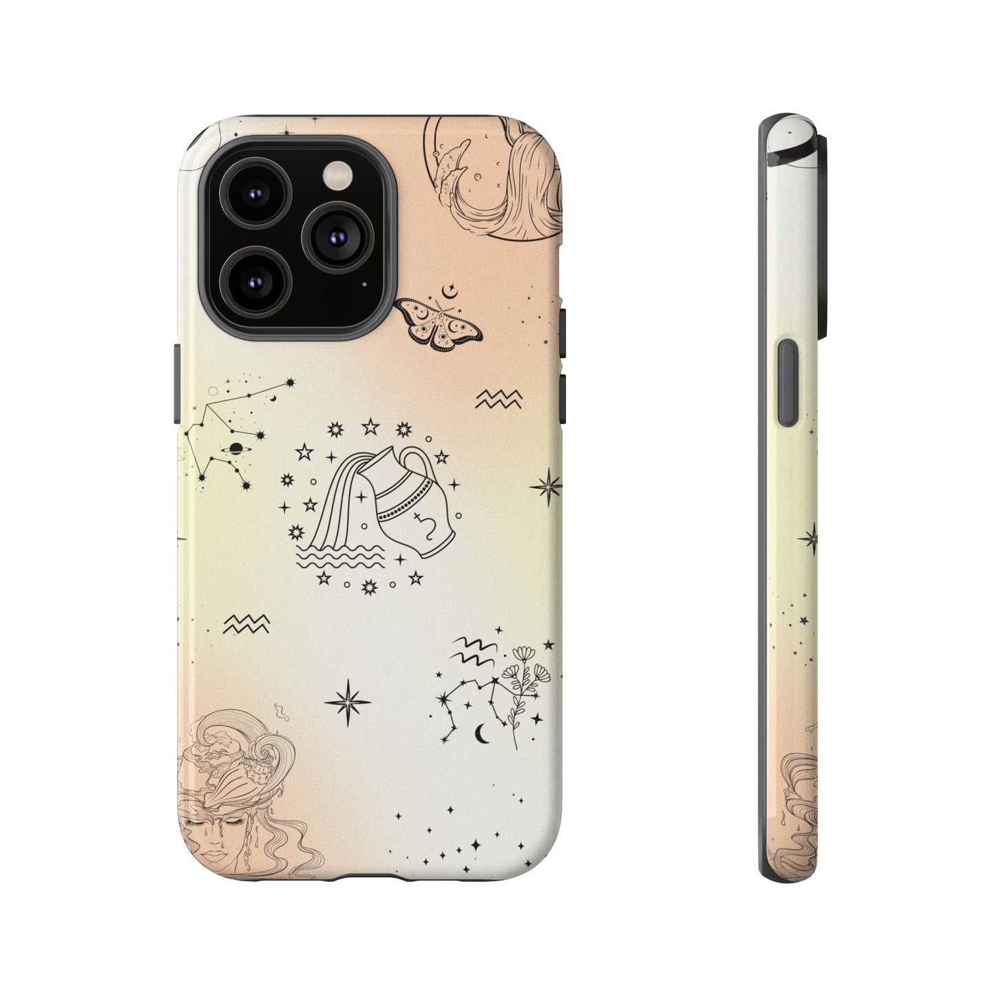 Aquarius Zodiac Sign Phone Case β Futuristic & Unique Design for iPhone, Samsung & Google Pixel