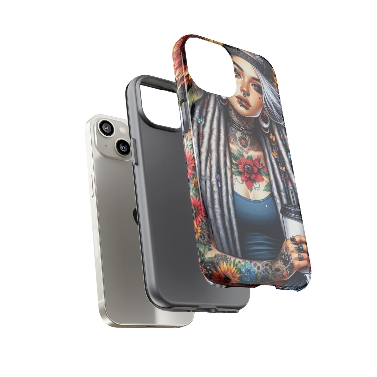 Sunflower Queen – Boho Rebel Tattoo Mobile Cover