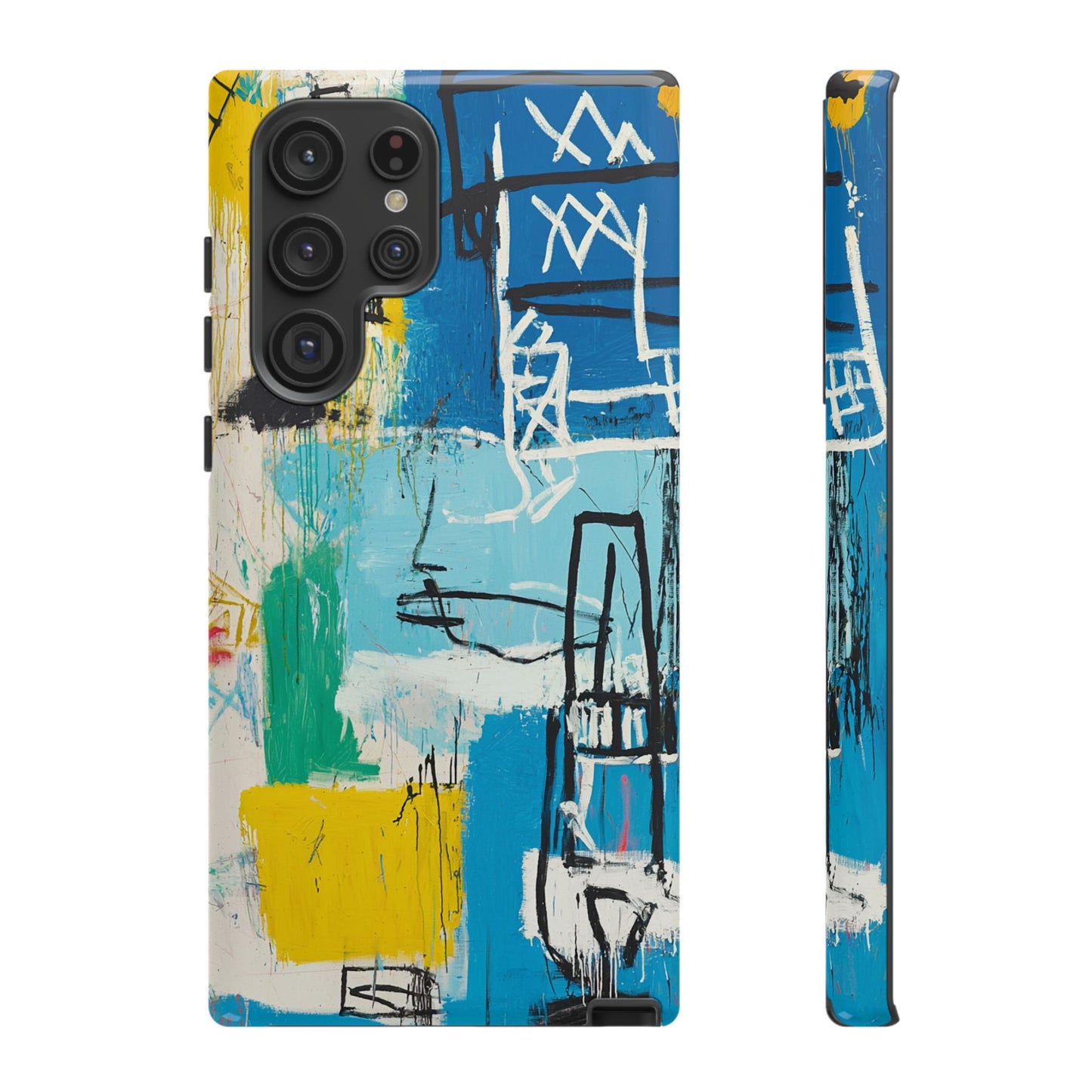 Artistic Phone Case – Jean-Michel Basquiat Graffiti Art - iPhone, Samsung & Google Pixel Cover - Artistic Painting Case, Art Lover Gift