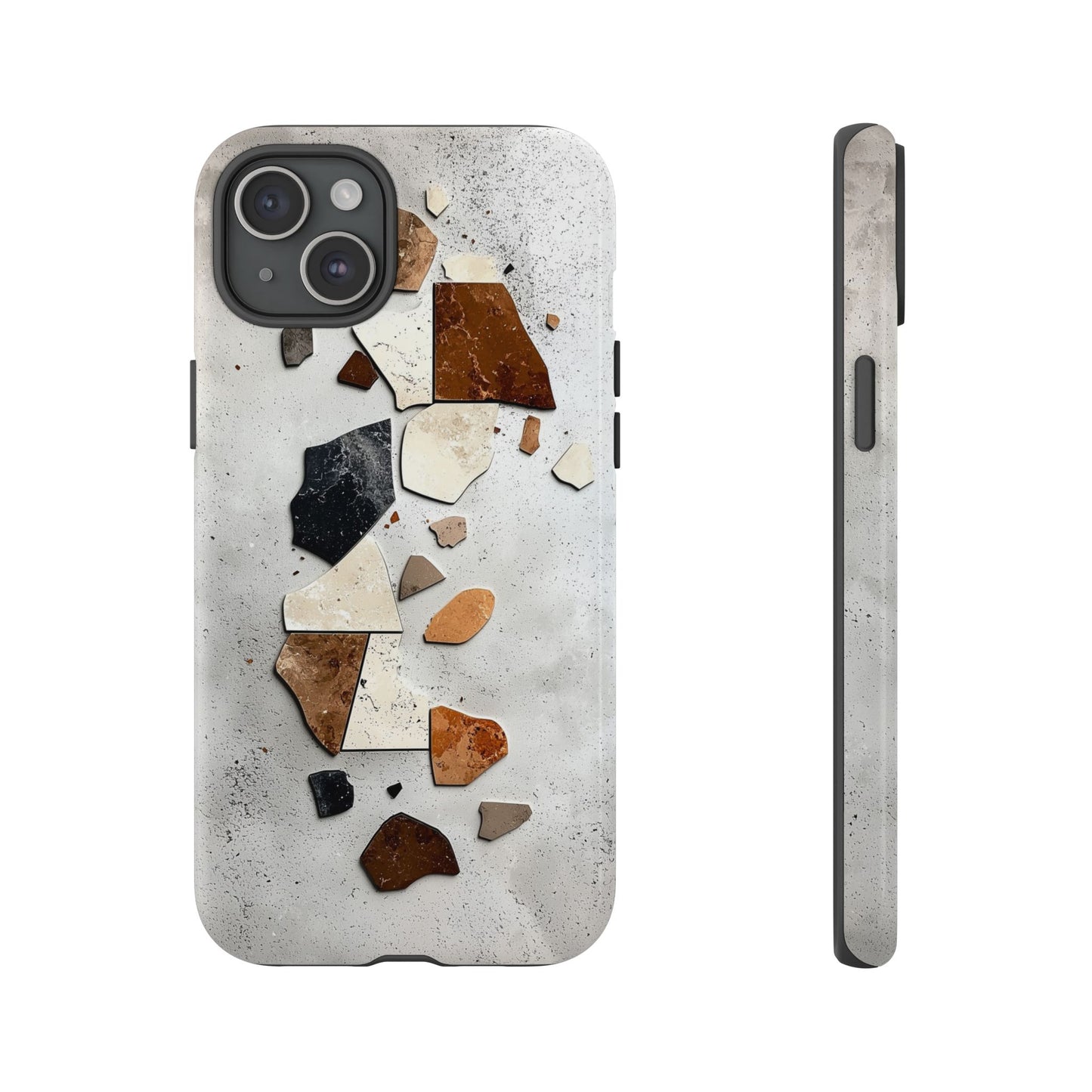Modern Terrazzo Fragments Phone Case β Earthy & Minimalist for iPhone, google Pixel & Samsung