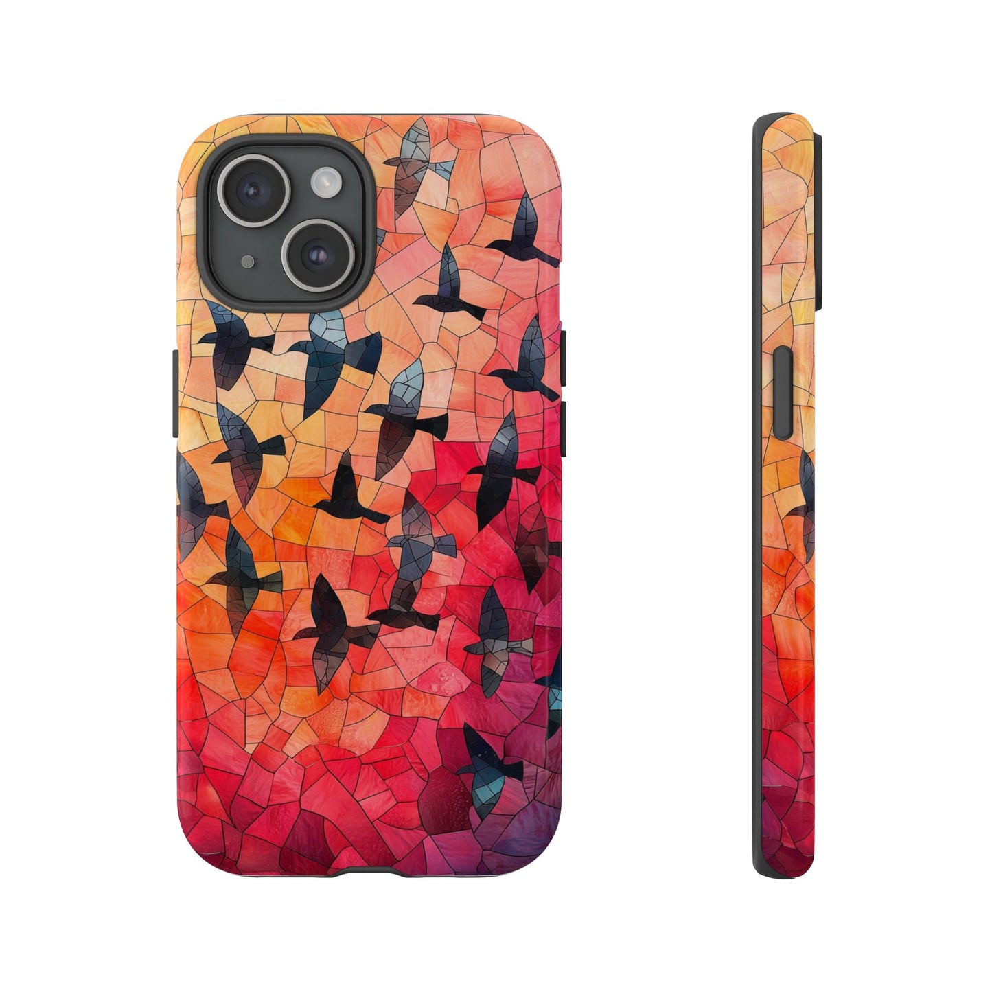 Chorus of Flight – Mosaic Birds Phone Case for iPhone, Samsung & Pixel