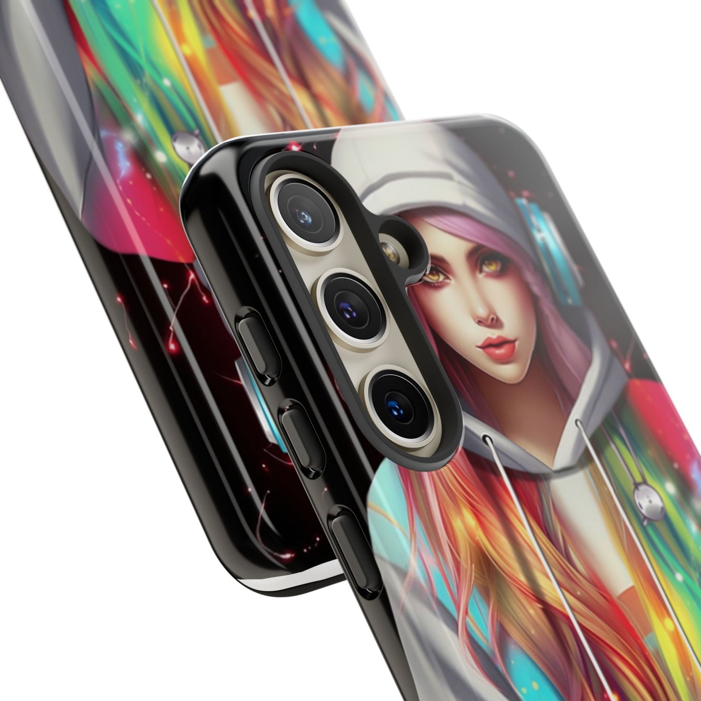 Anime Girl Phone Case - Cute Aesthetic Cover for iPhone, Samsung & Google Pixel, Girly Phone Case, Kawaii Phone Case, Anime Lover Gift