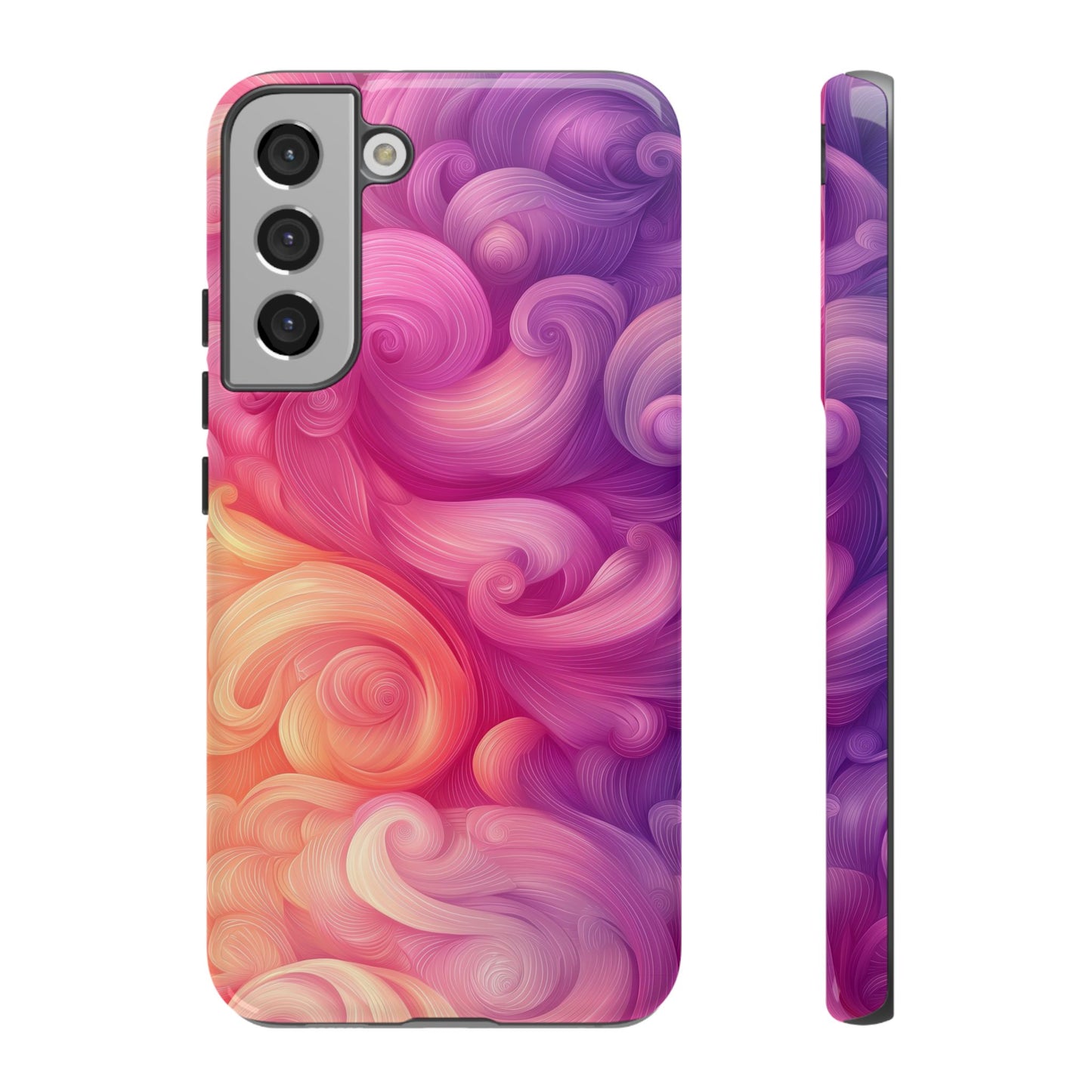 Cotton Candy Swirl Watercolor Phone Case for iPhone, google Pixel & Samsung