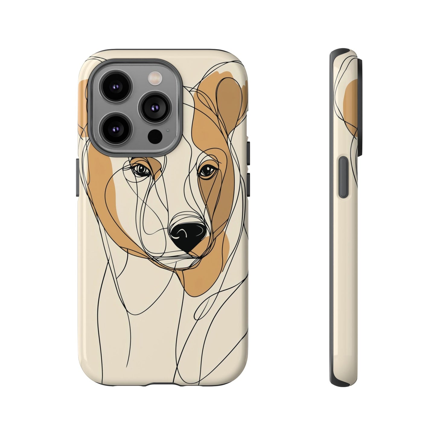 Soul of the Wild: Minimal Bear Portrait Phone Case for iPhone, Samsung & Pixel