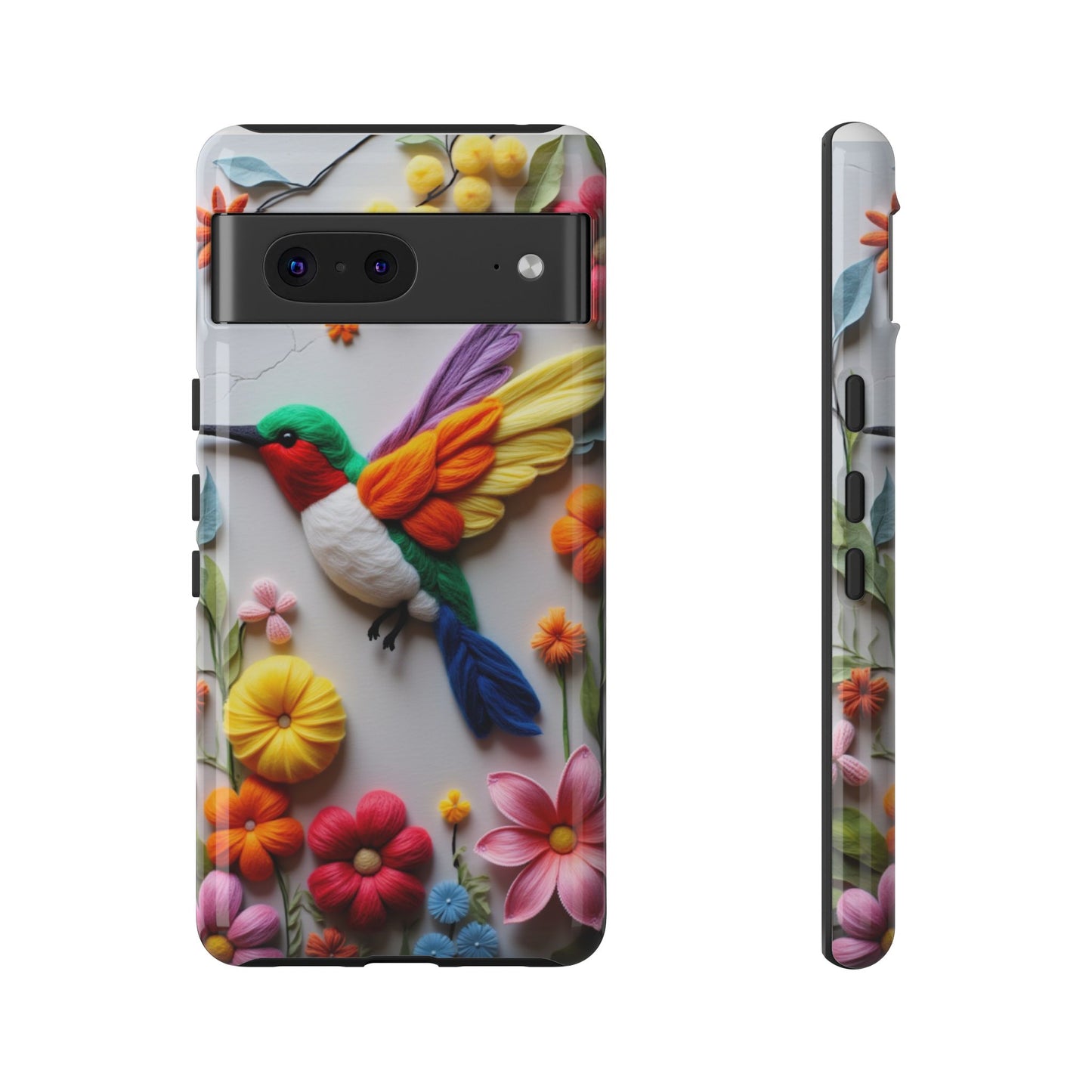 Elegant Hummingbird with Floral Mosaic Design | Nature's Artistic Vibes | Pixel 8 pro