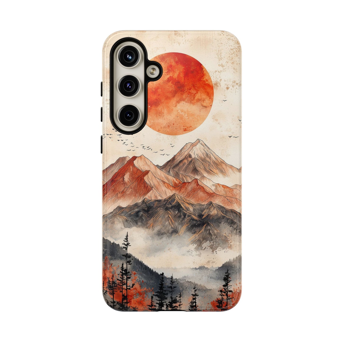Boho Mountain Sunrise Phone Case for iPhone, Pixel & Samsung